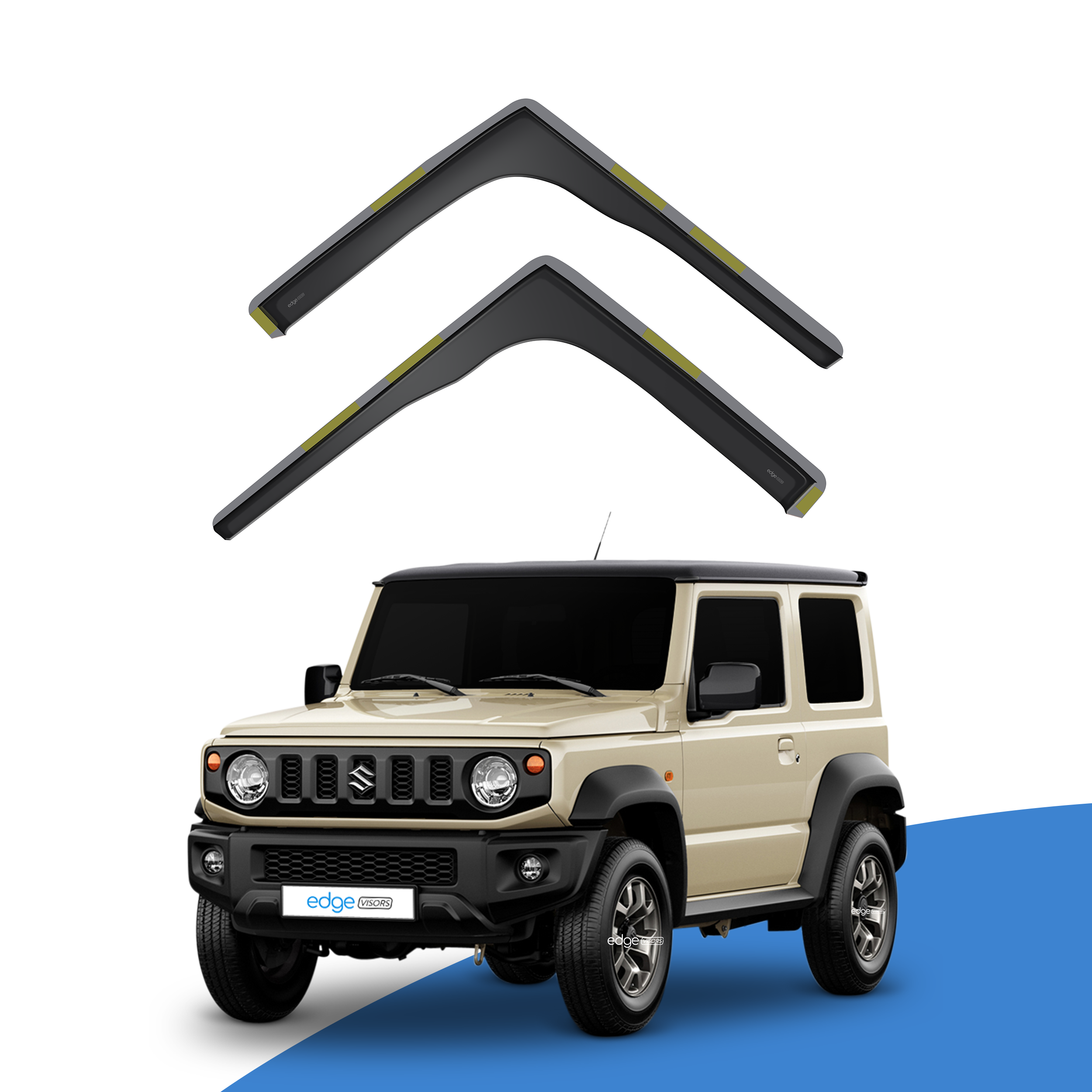Suzuki Jimny MK4 2018-Onwards 2 Door SUV Wind Deflectors 2pc