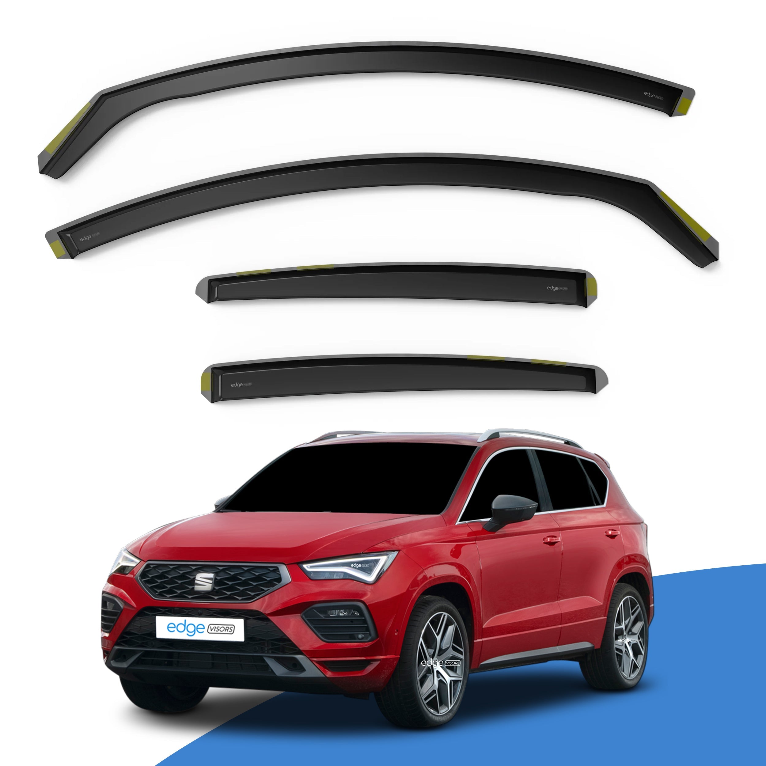 Seat Ateca MK1 2016-Onwards 5 Door SUV Wind Deflectors 4pc