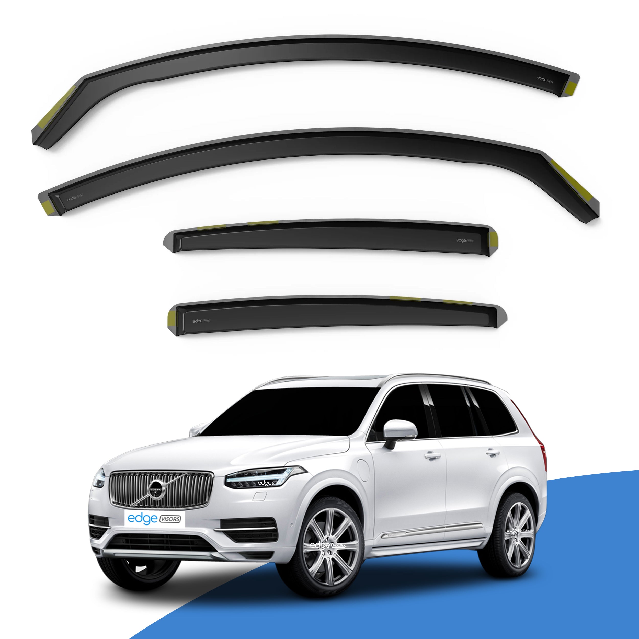 Volvo XC90 MK2 2015-Onwards 5 Door SUV Wind Deflectors 4pc
