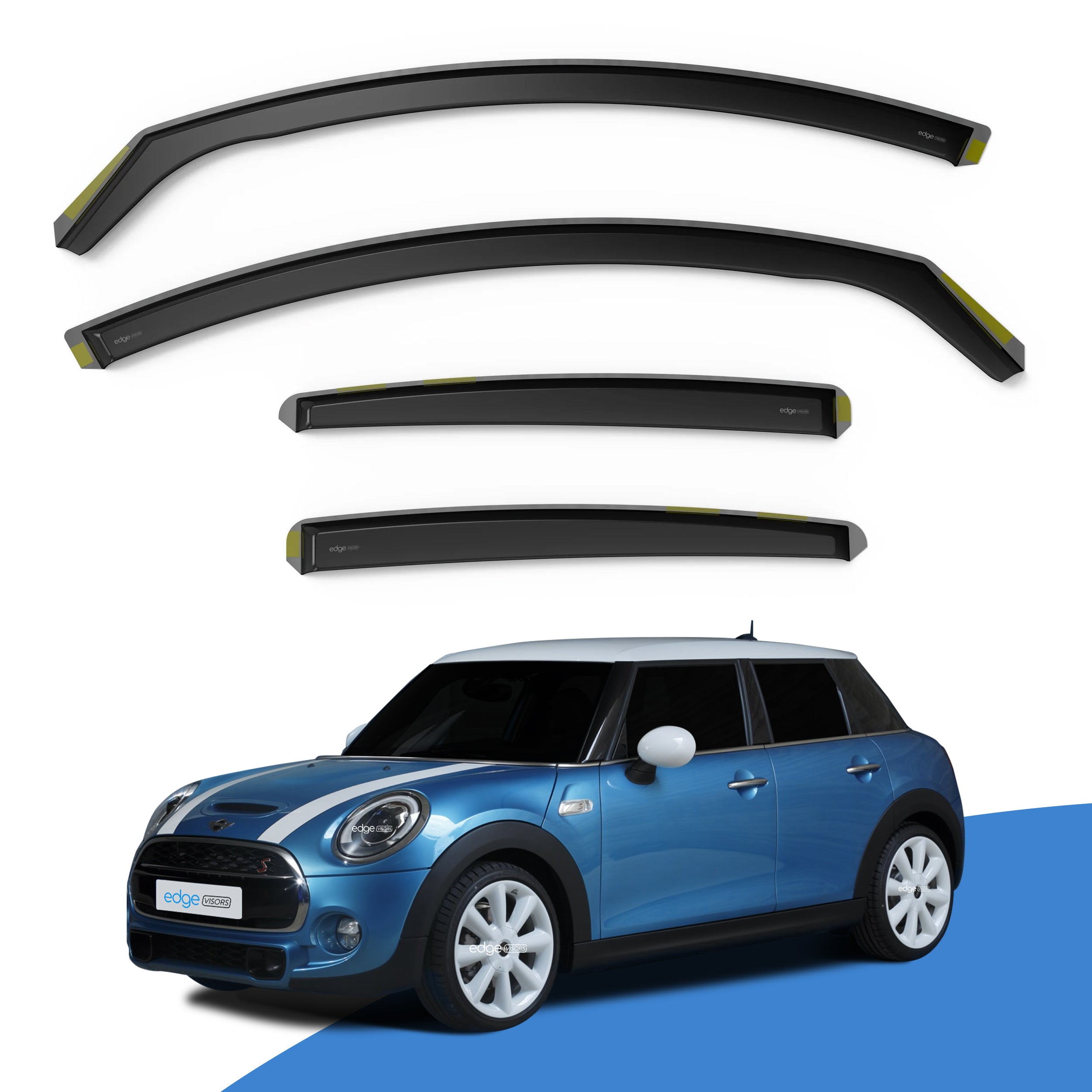 Mini Cooper ONE MK3 F55 2014-2023 5 Door Hatchback Wind Deflectors 4pc