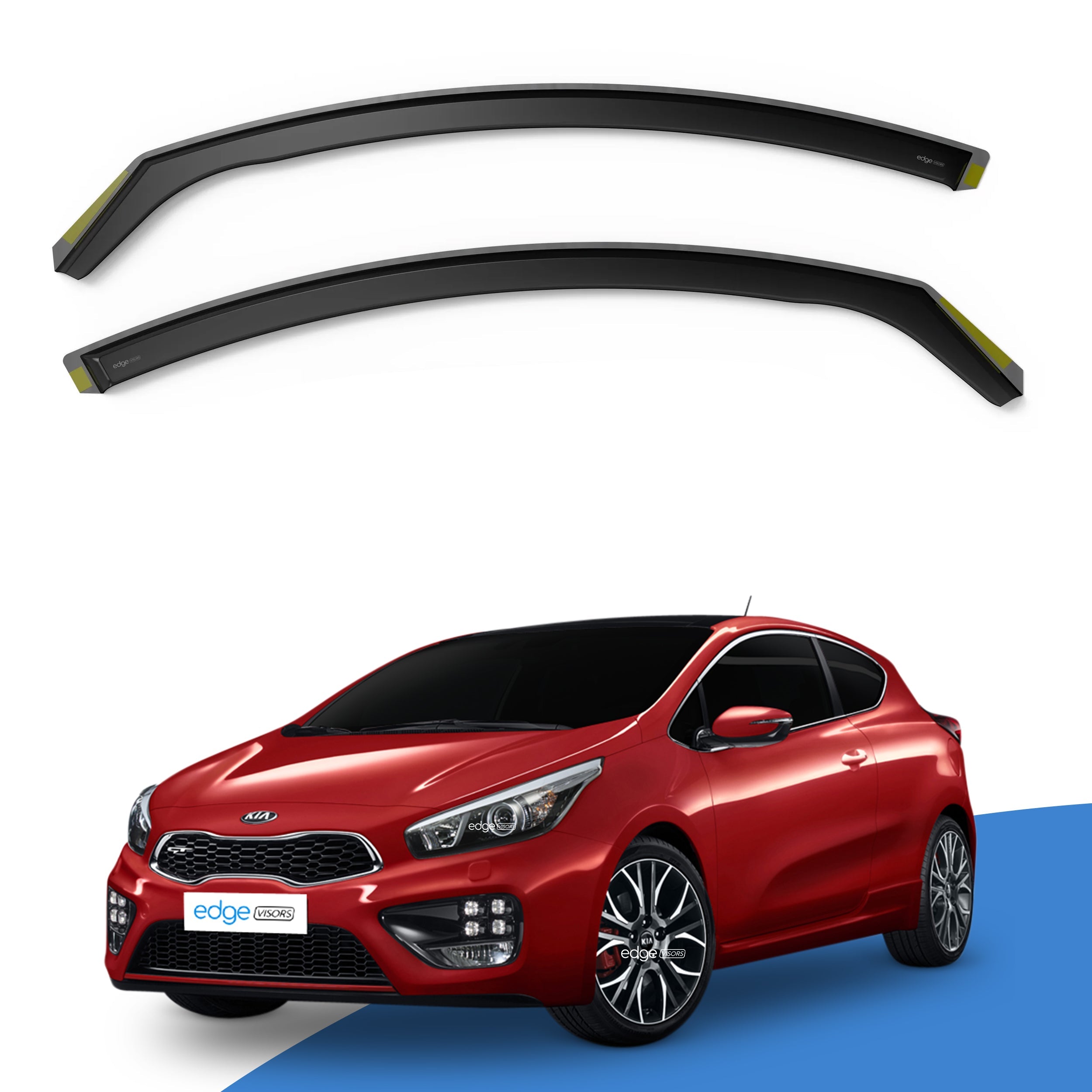 Kia Pro Ceed MK2 2013-2019 5 Door Hatchback Wind Deflectors 2pc