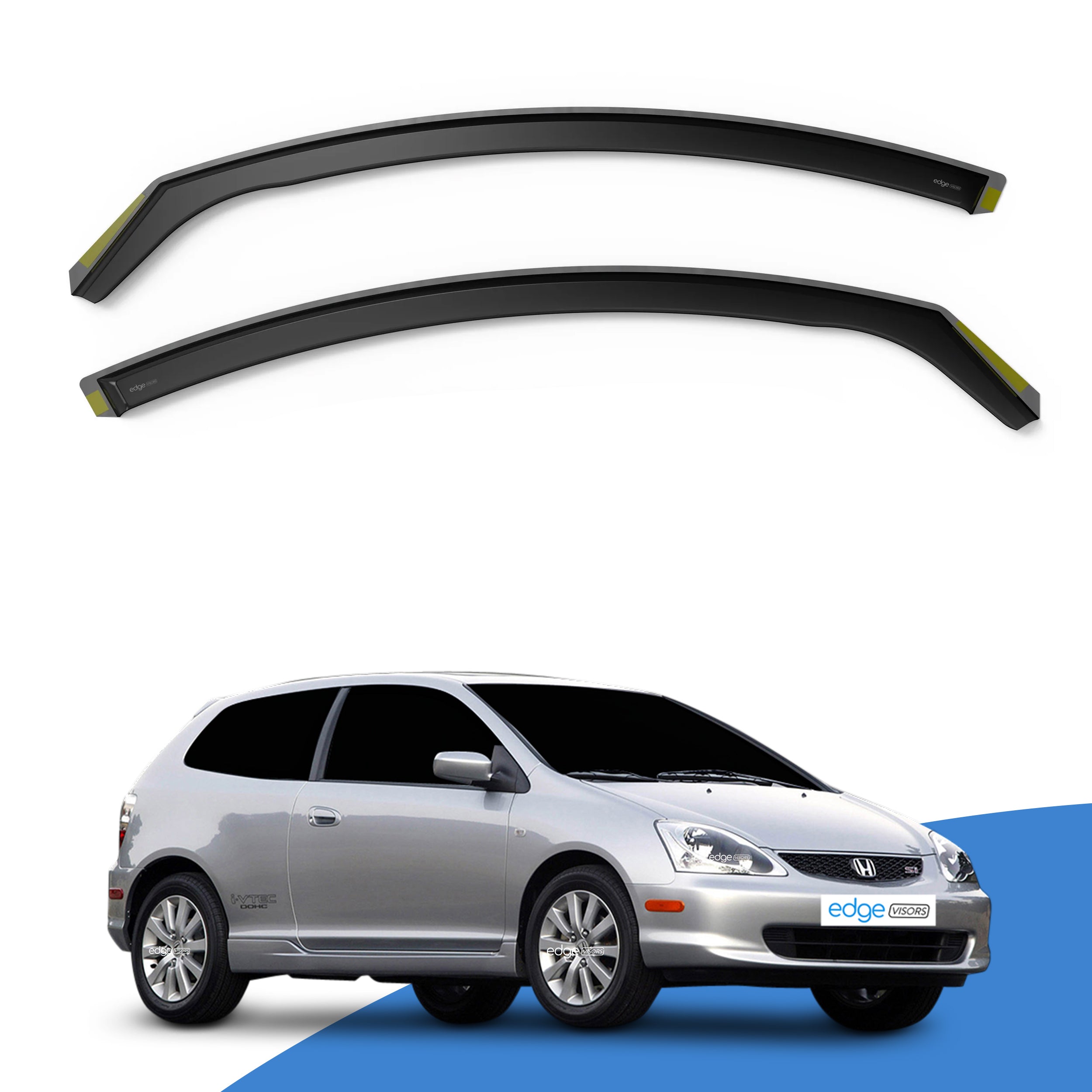 Honda Civic Type R MK7 EP2 - EP3 2001-2005 3 Door Hatchback Wind Deflectors 2pc