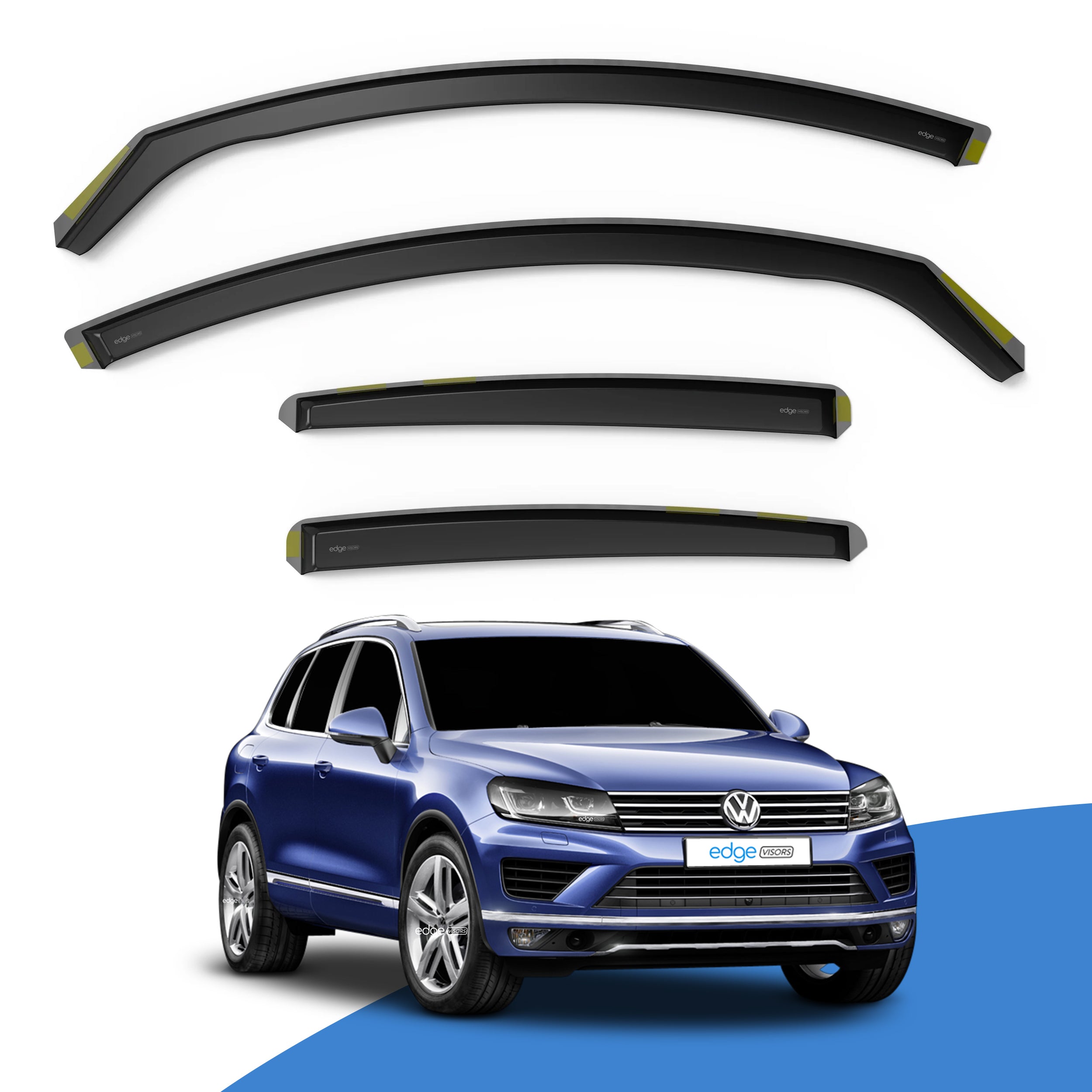 VW Touareg MK2 2010-2017 5 Door SUV Wind Deflectors 4pc