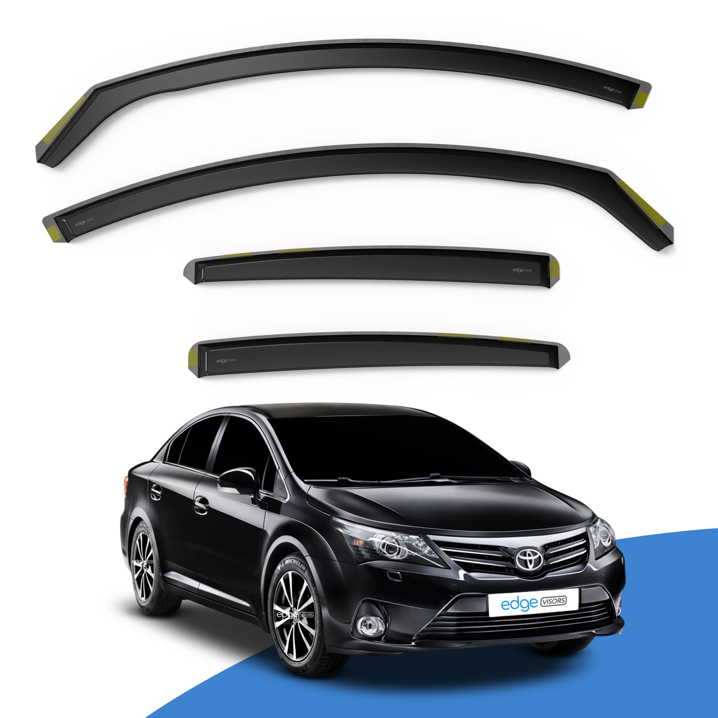 Toyota Avensis MK3 2009-2018 4 Door Saloon Wind Deflectors 4pc