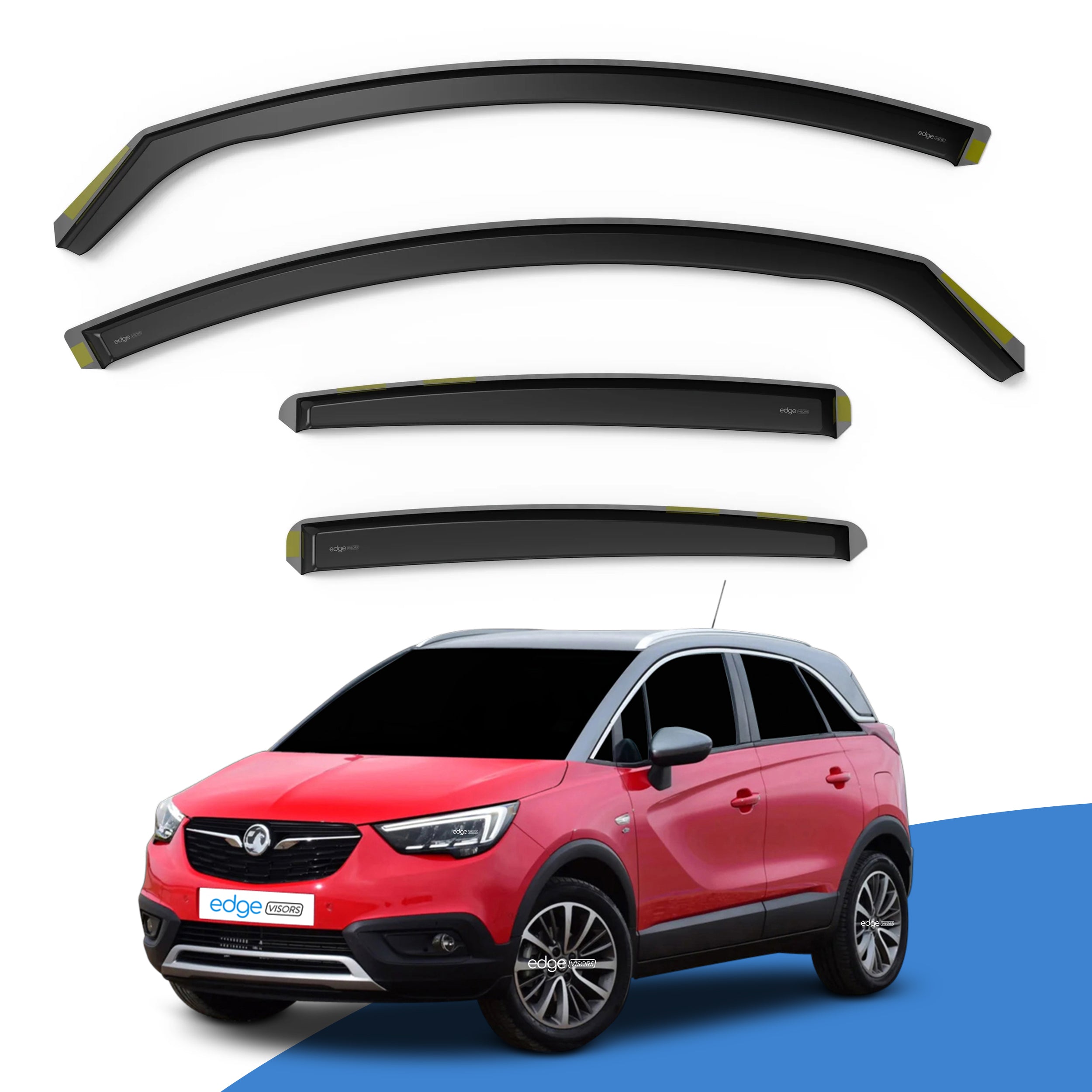 Vauxhall Crossland X MK1 2017-2023 5 Door SUV Wind Deflectors 4pc