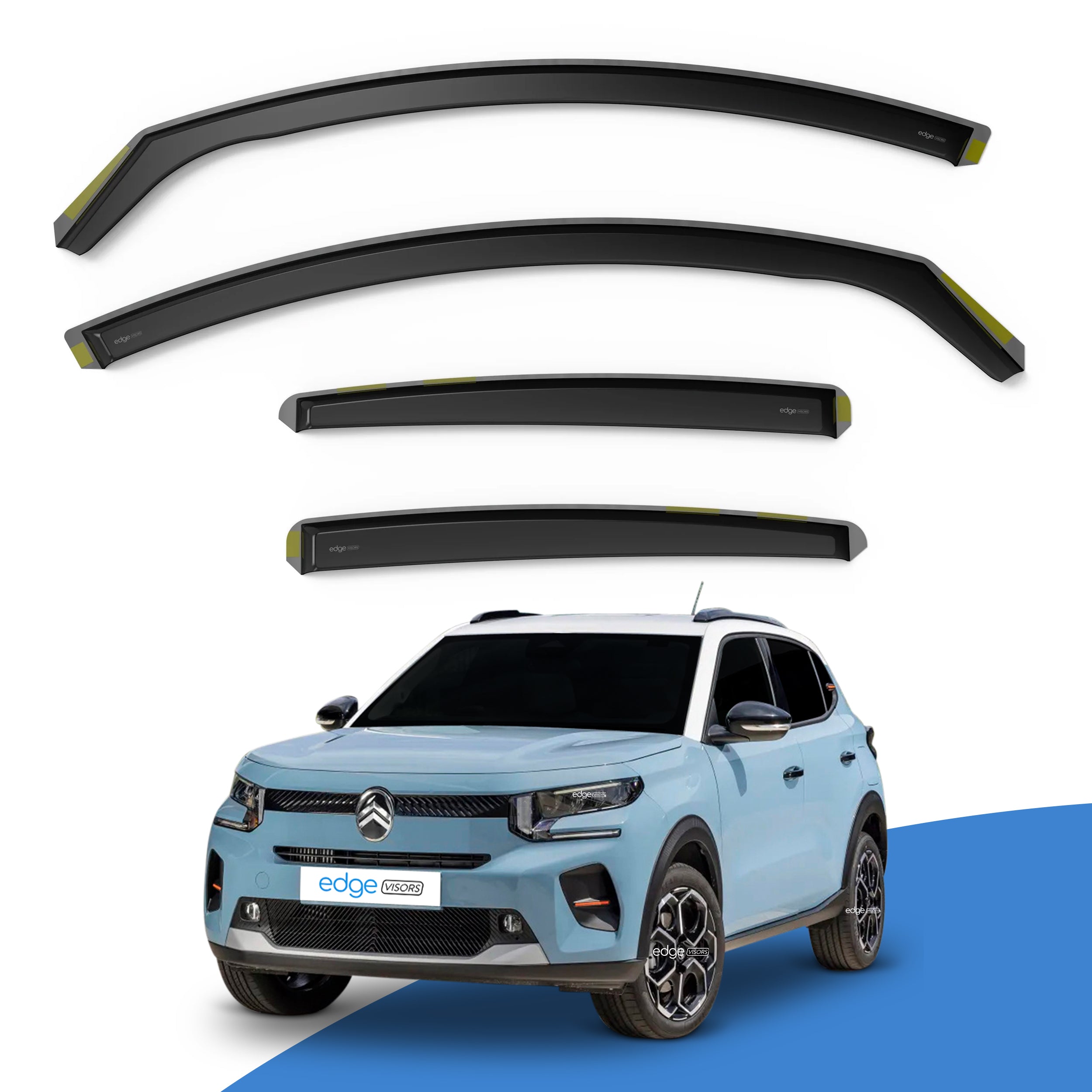 Citroen C3 or e-C3 MK4 2024-Onwards 5 Door SUV Wind Deflectors 4pc