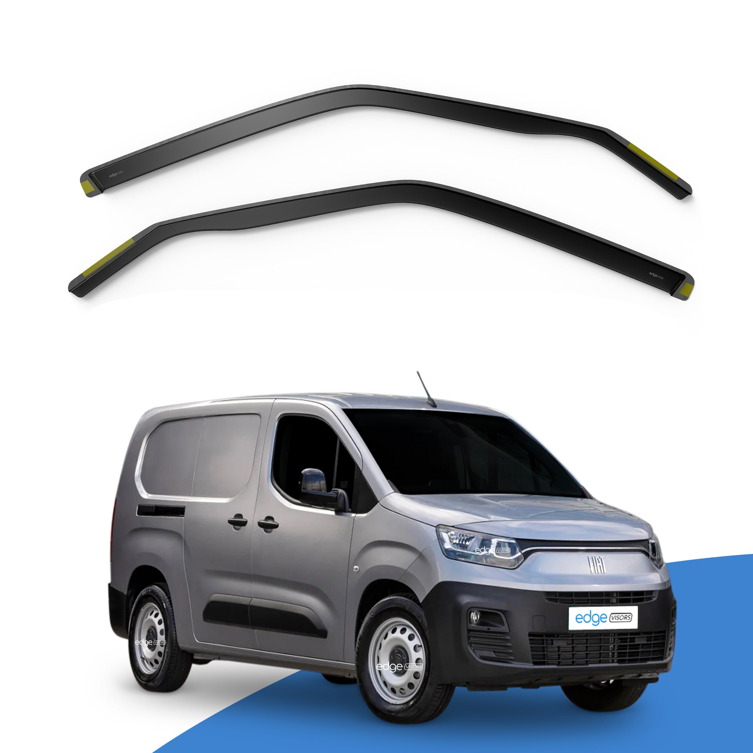 Fiat Doblo MK3 2022-Onwards 2 Door Van Wind Deflectors 2pc