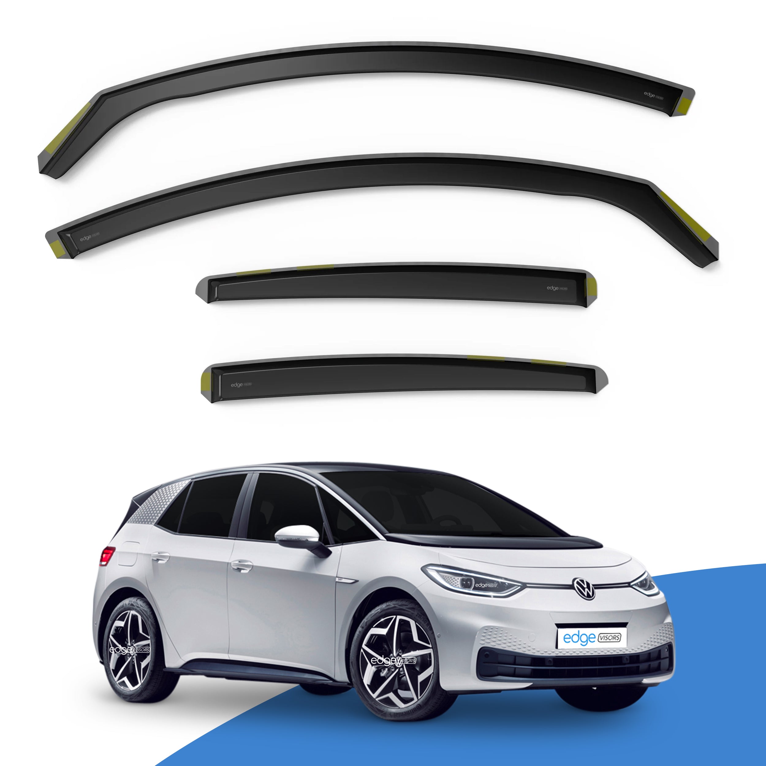 VW iD3 MK1 2020-Onwards 5 Door Hatchback Wind Deflectors 4pc
