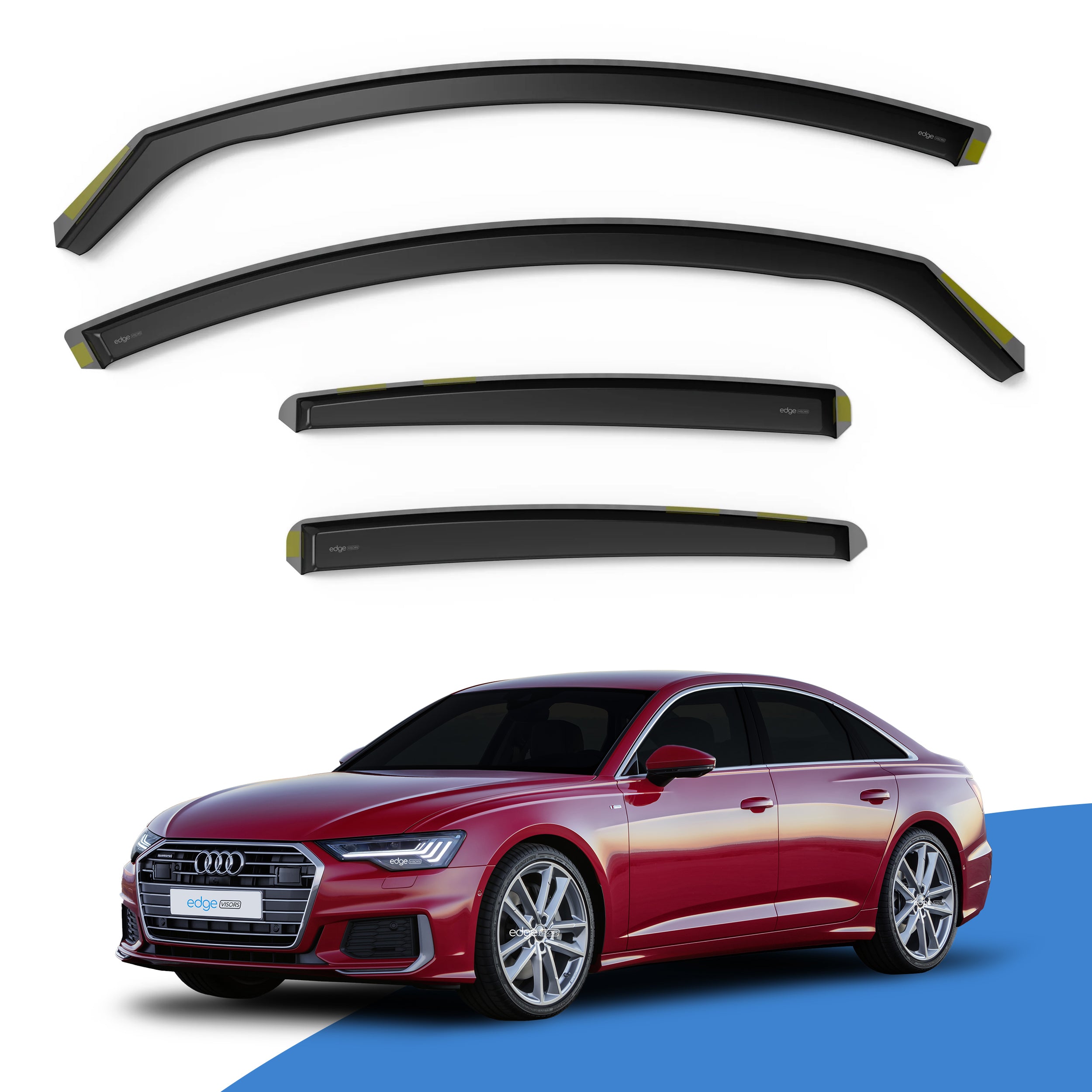 Audi A6 C8 or S6 RS6 2019-onwards 4 Door Saloon Wind Deflectors 4pc