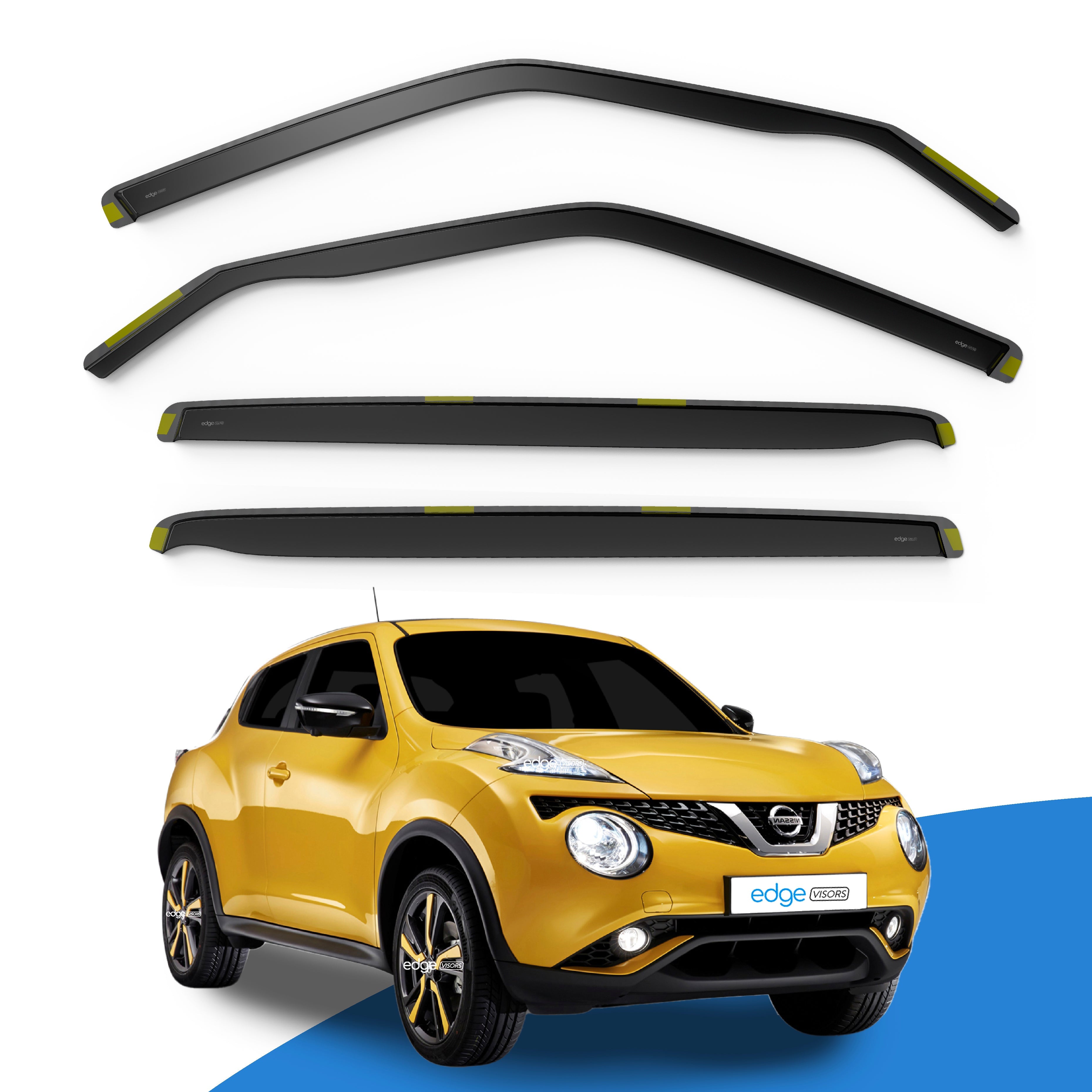 Nissan Juke MK1 2010-2019 5 Door SUV Wind Deflectors 4pc