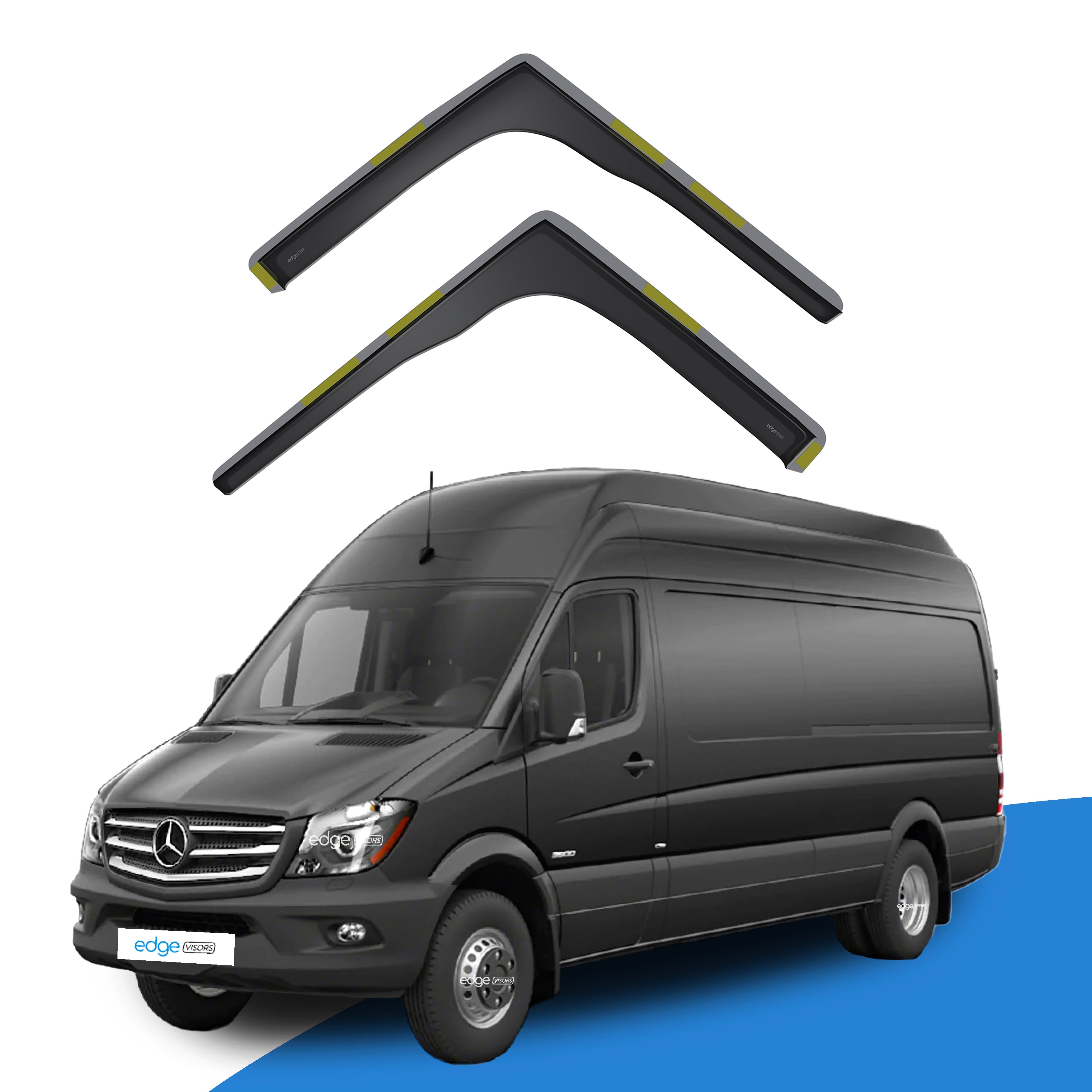 Mercedes Sprinter MK2 2006-2018 2 Door Van Wind Deflectors 2pc