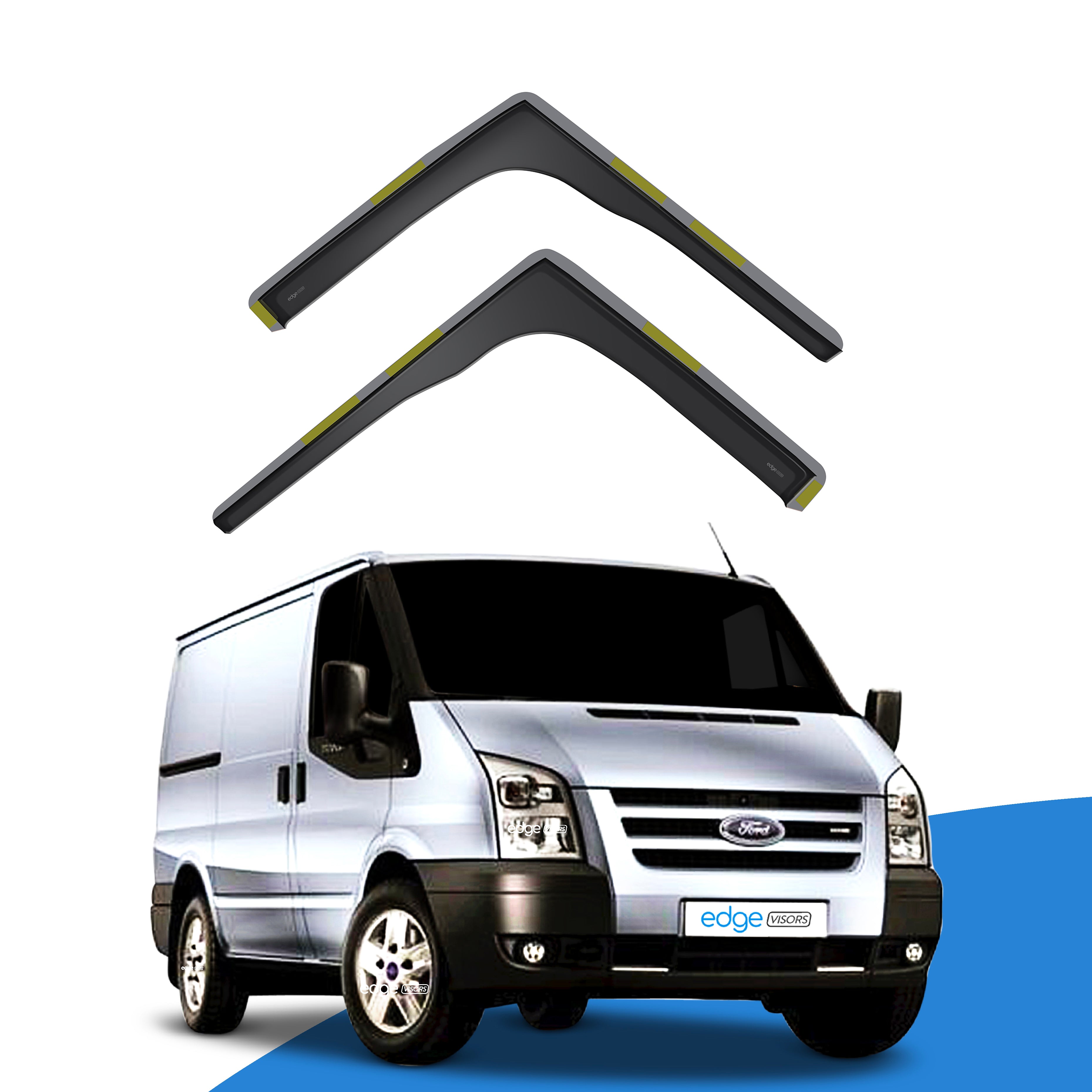 Ford Transit MK7 2006-2014 2 Door Van Wind Deflectors 2pc
