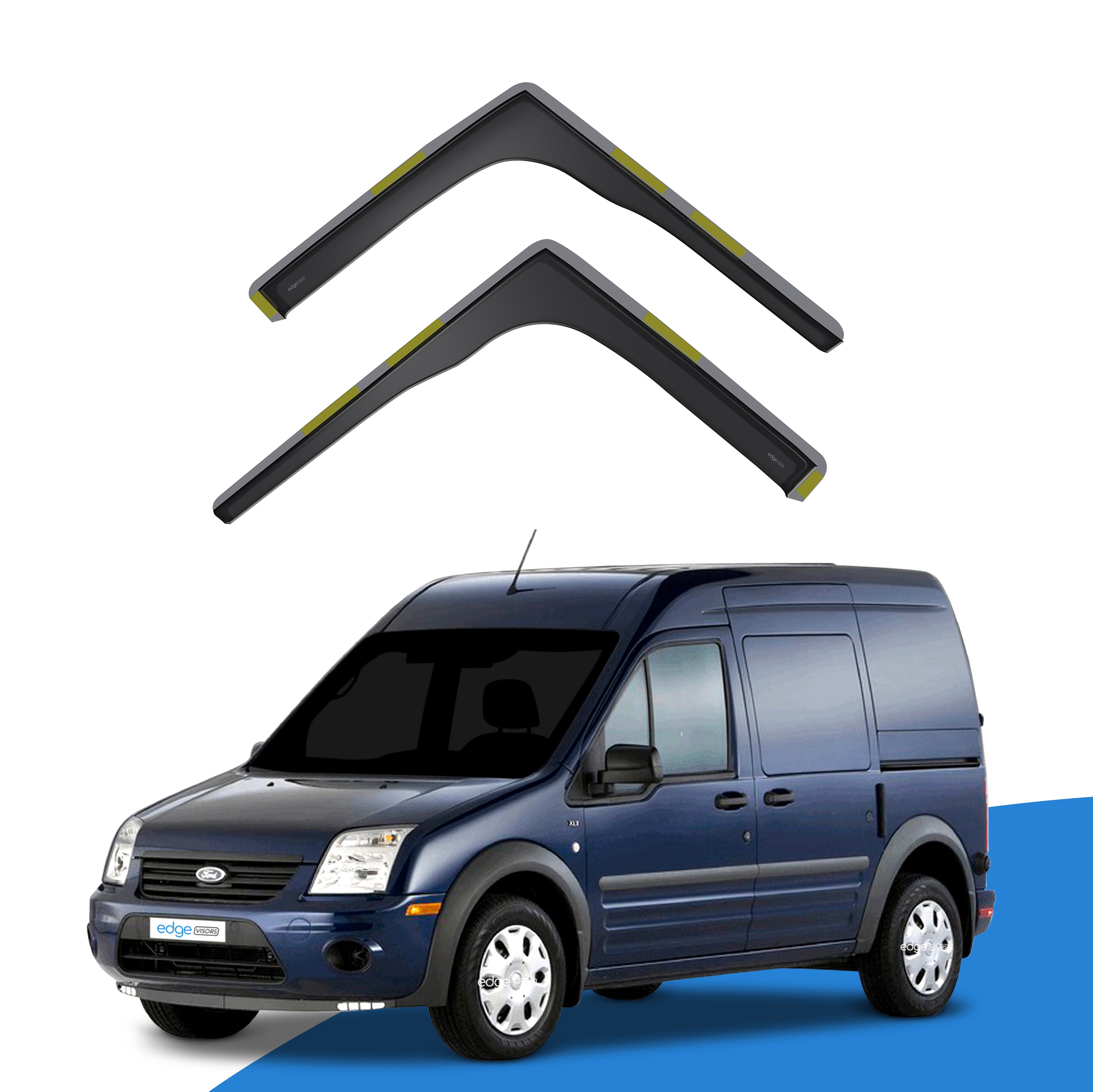 Ford Transit Connect MK1 2002-2013 2 Door Van Wind Deflectors 2pc