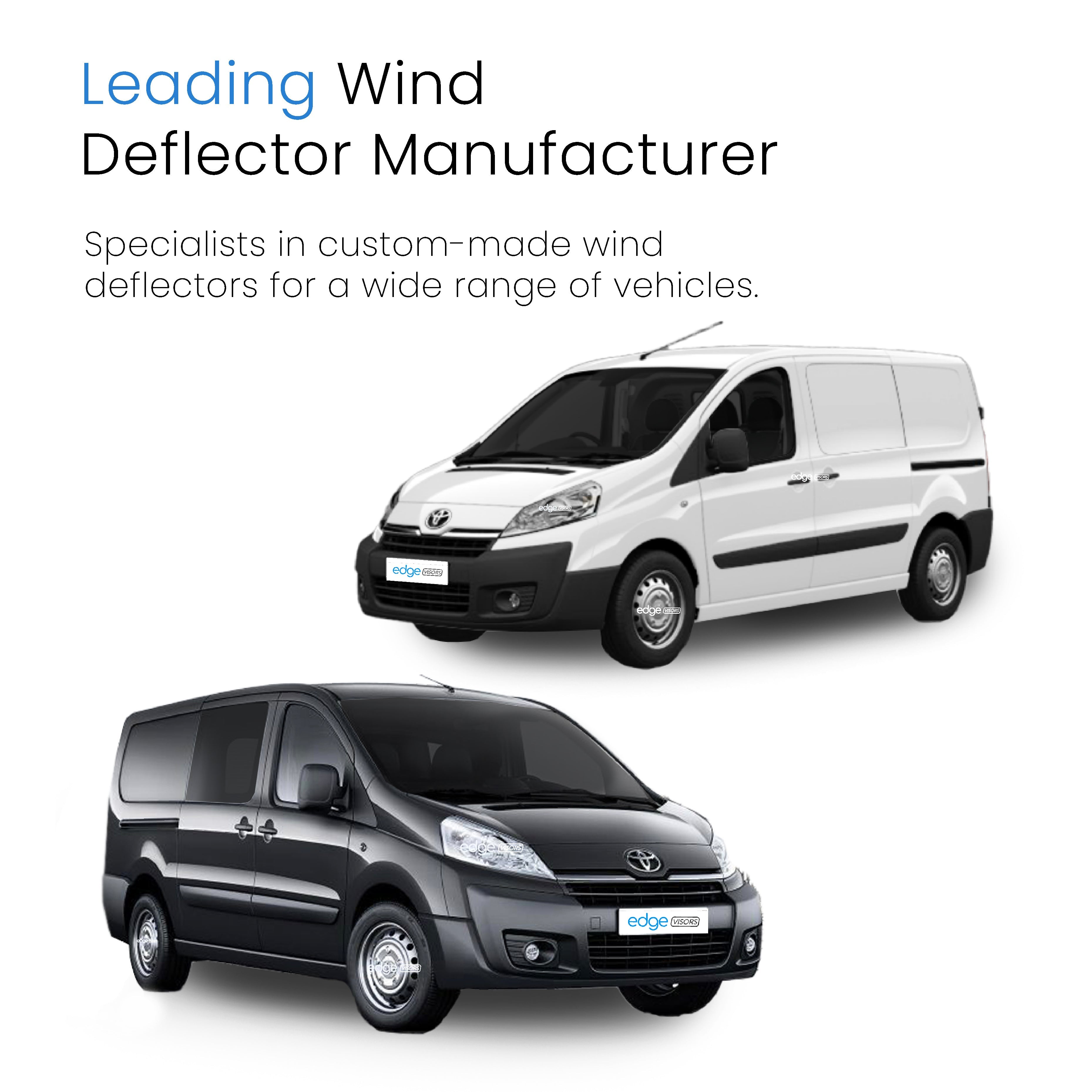 Toyota Proace MK1 2013-2016 4 Door Van Wind Deflectors 2pc