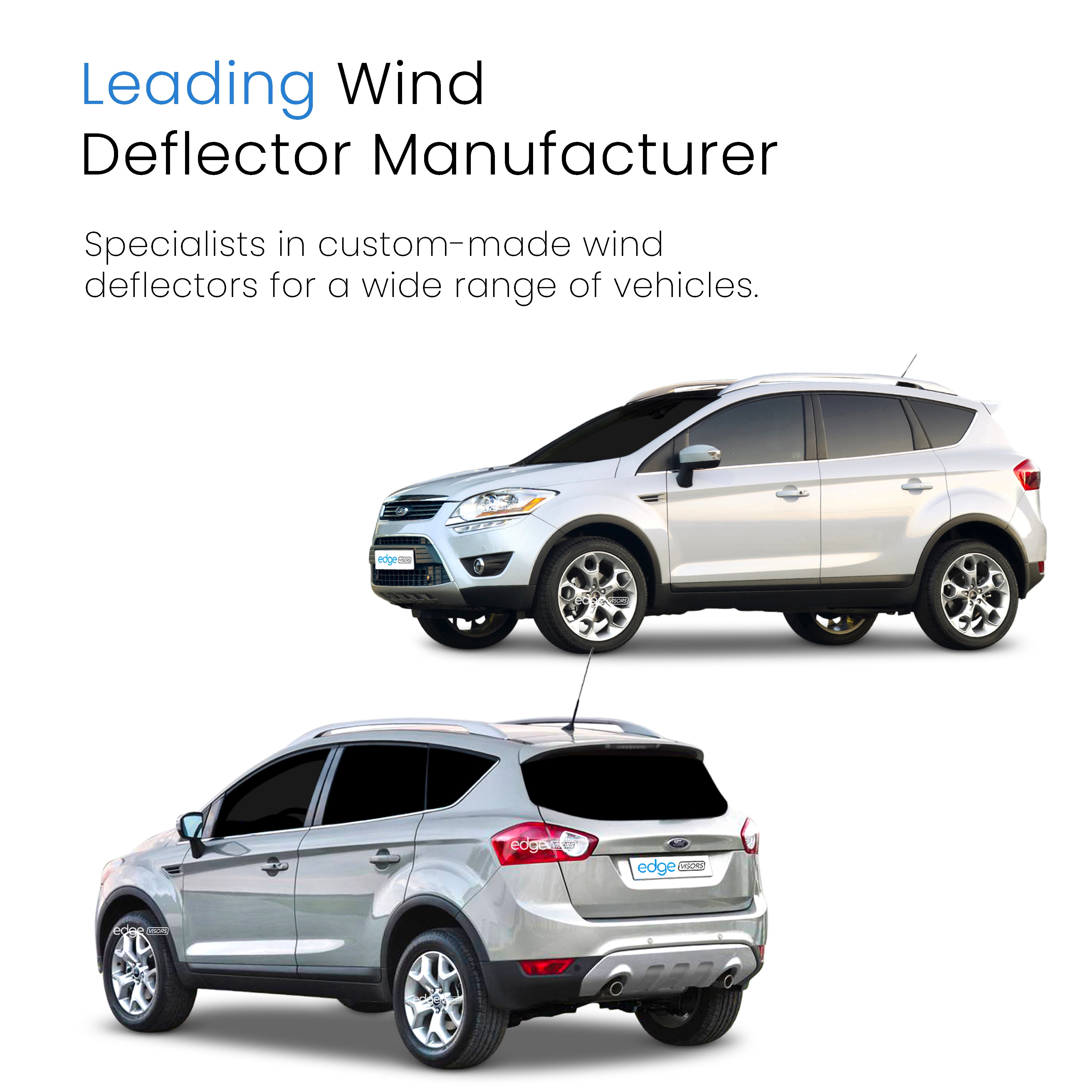 Ford Kuga MK1 2008-2012 5 Door SUV Wind Deflectors 4pc