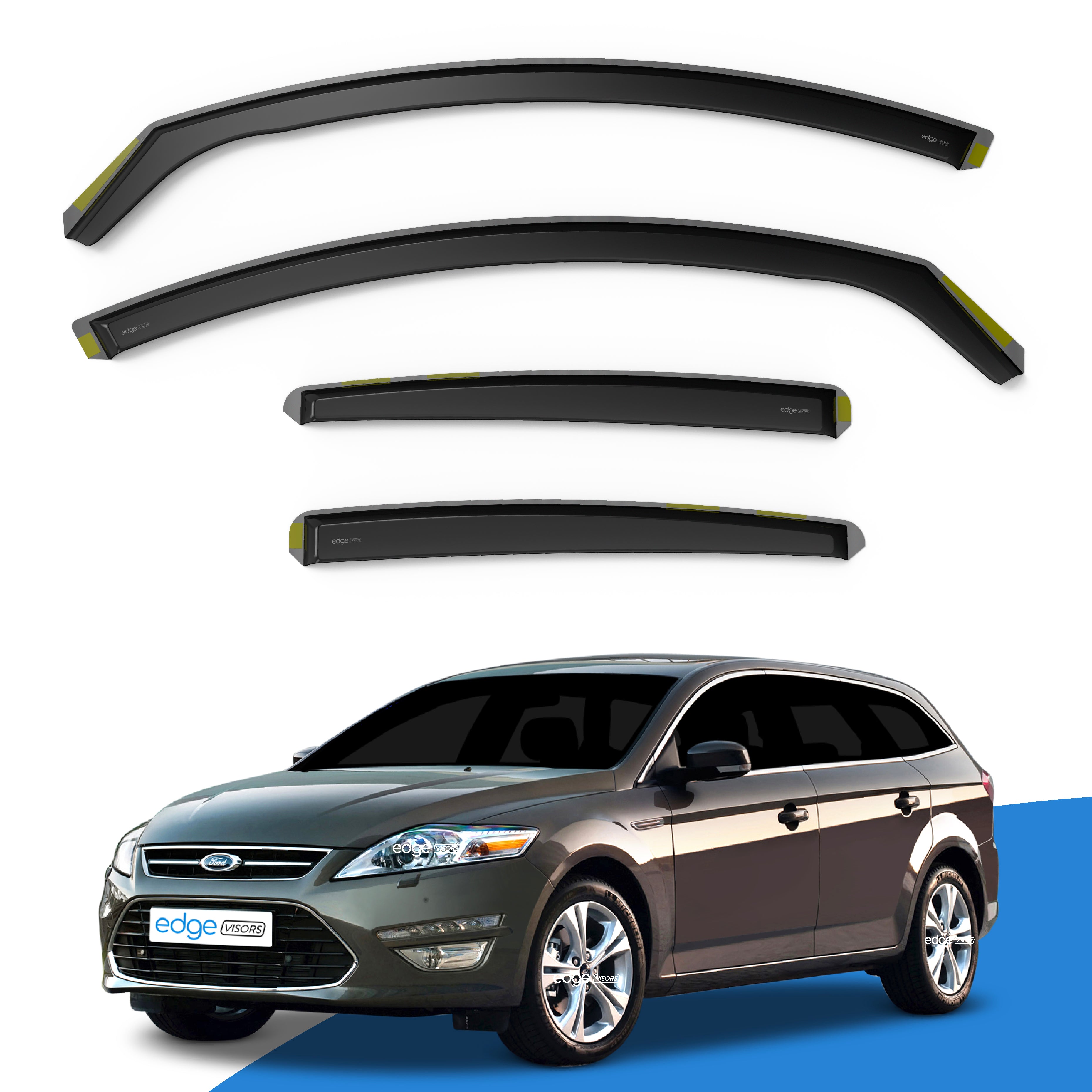 Ford Mondeo MK4 2007-2014 5 Door Estate Wind Deflectors 4pc