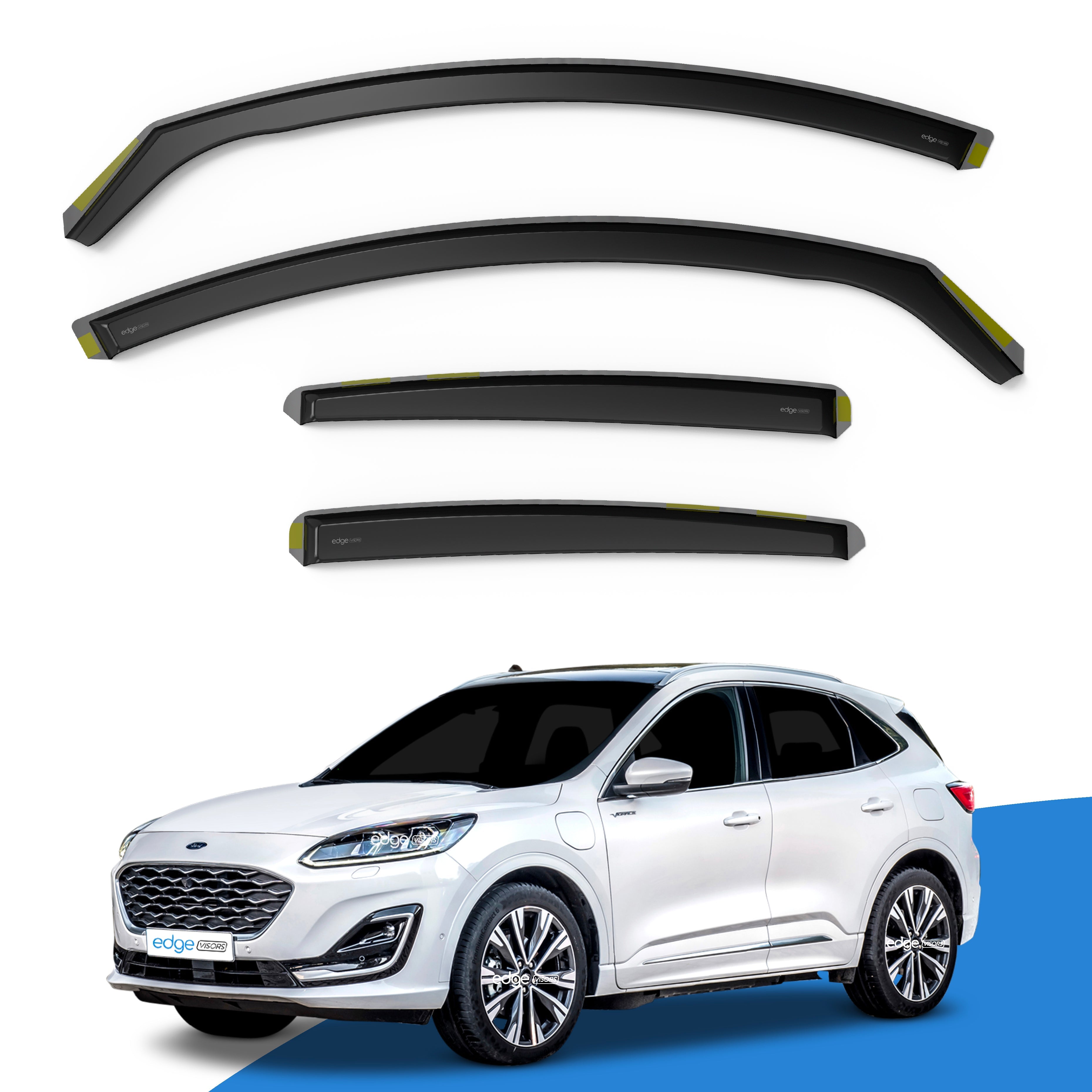 Ford Kuga MK3 2020-Onwards 5 Door SUV Wind Deflectors 4pc