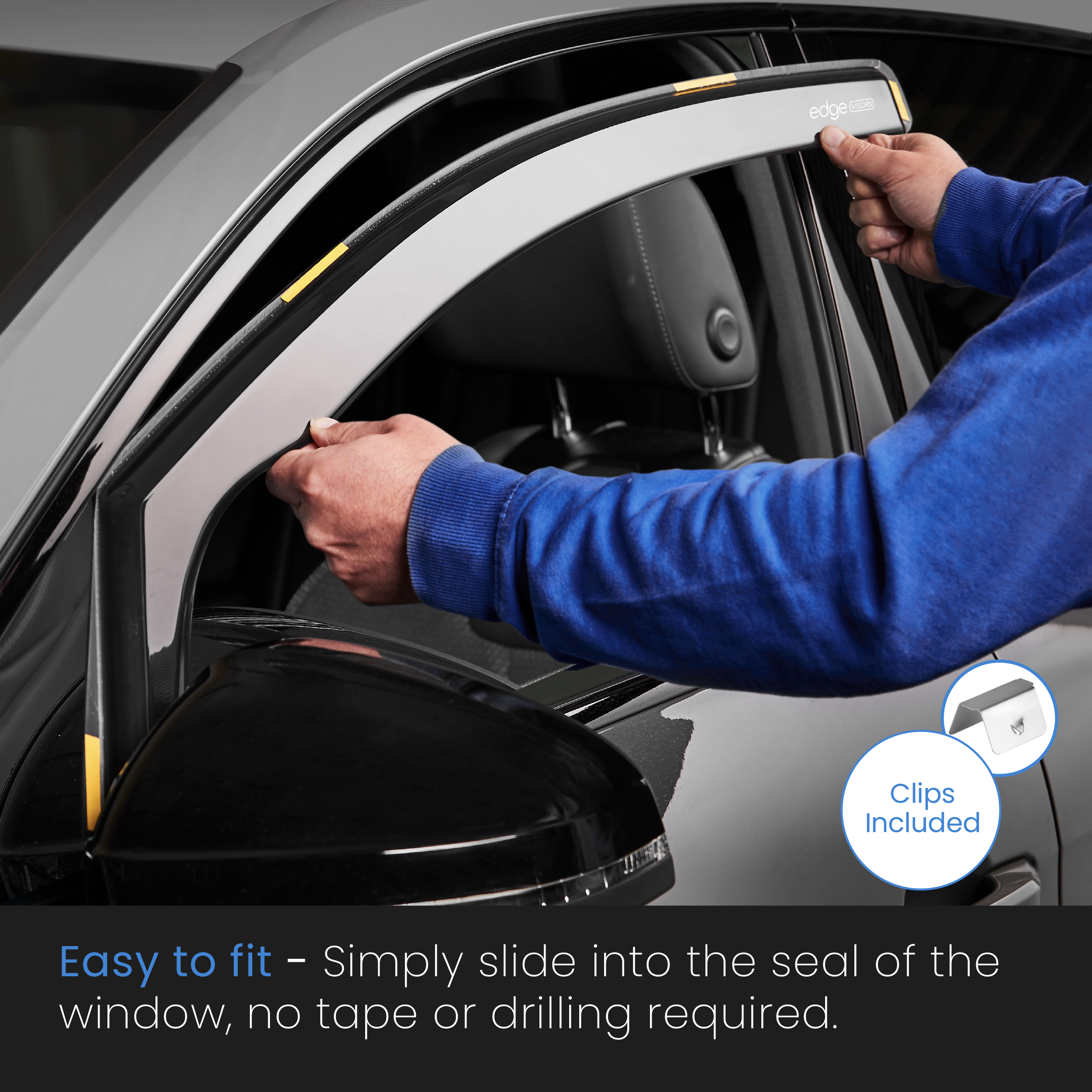 Easy to fit Wind Deflectors