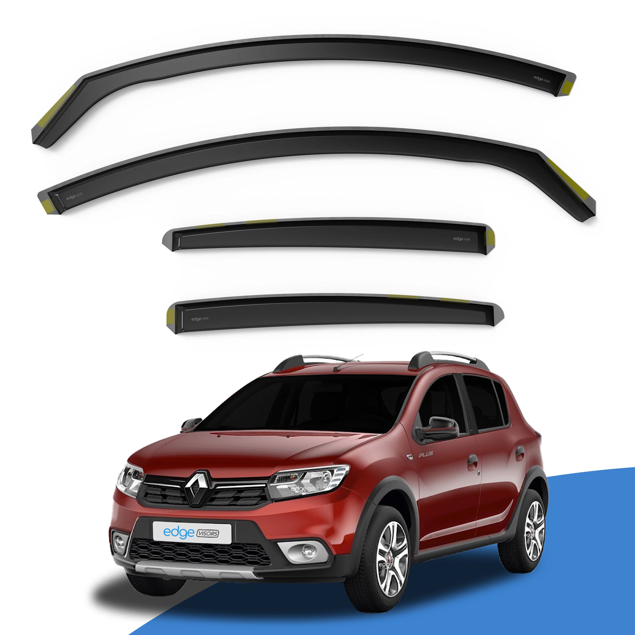 Renault Stepway MK2 2013-2020 5 Door Hatchback Wind Deflectors 4pc
