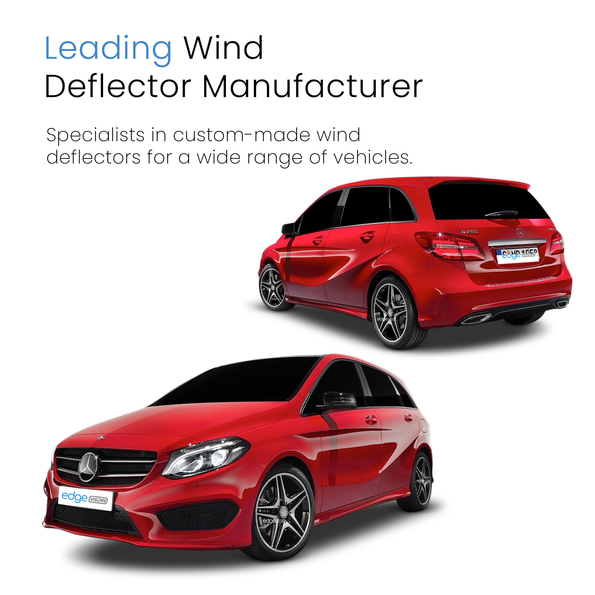 Mercedes B-Class W246 2011-2019 5 Door Hatchback Wind Deflectors 4pc