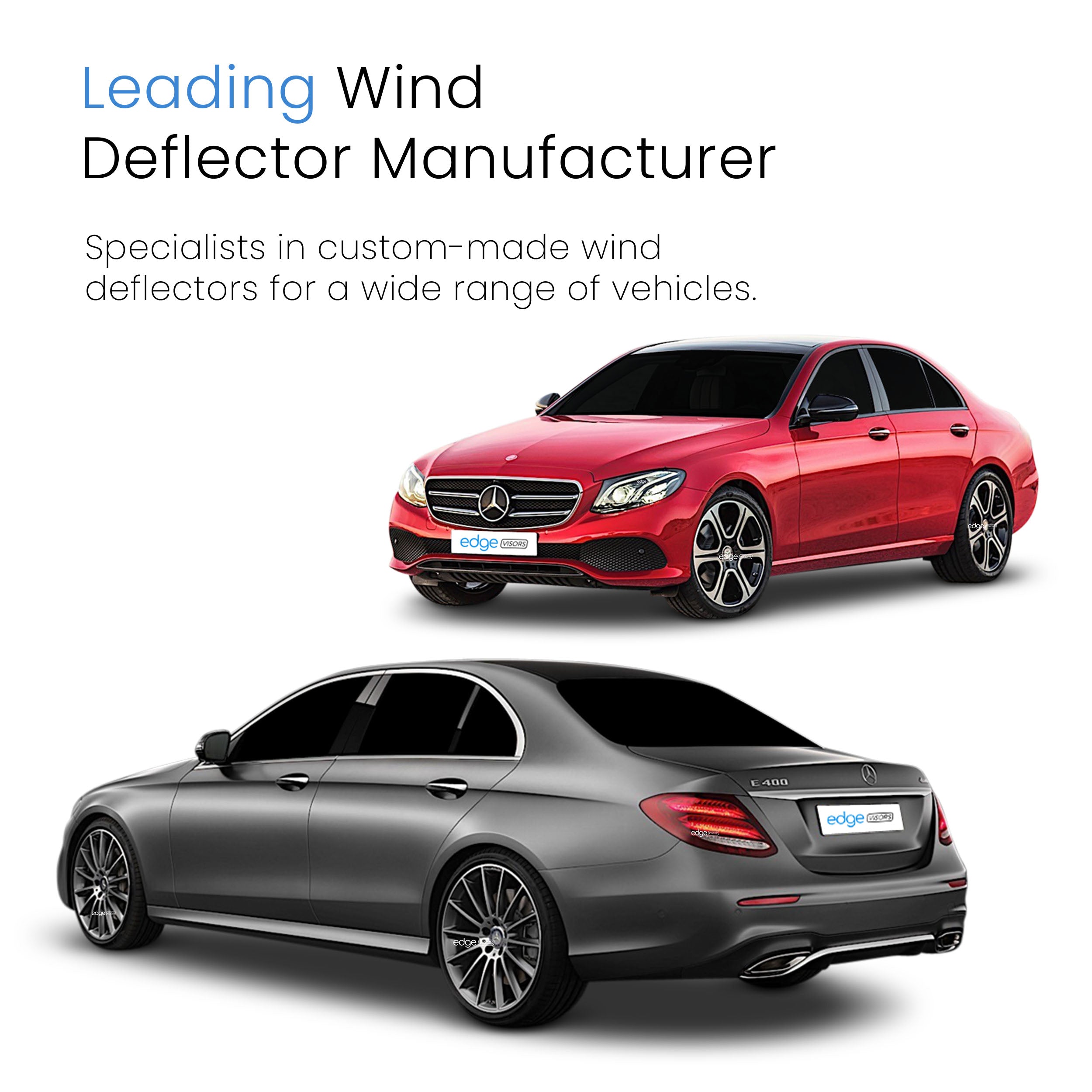 Mercedes E-Class W213 2016-2023 4 Door Saloon Wind Deflectors 4pc