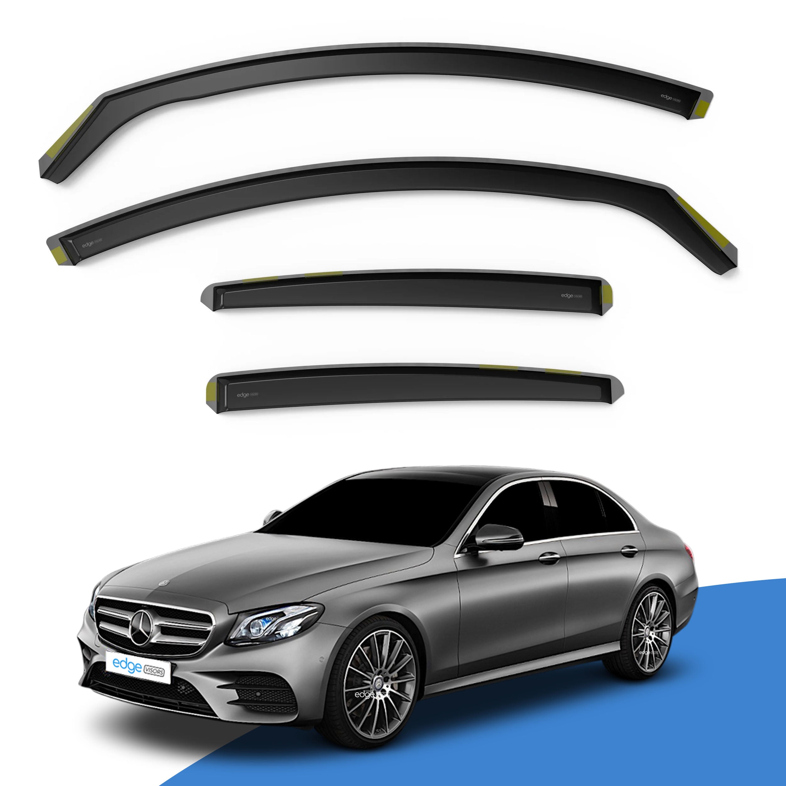 Mercedes E-Class W213 2016-2023 4 Door Saloon Wind Deflectors 4pc