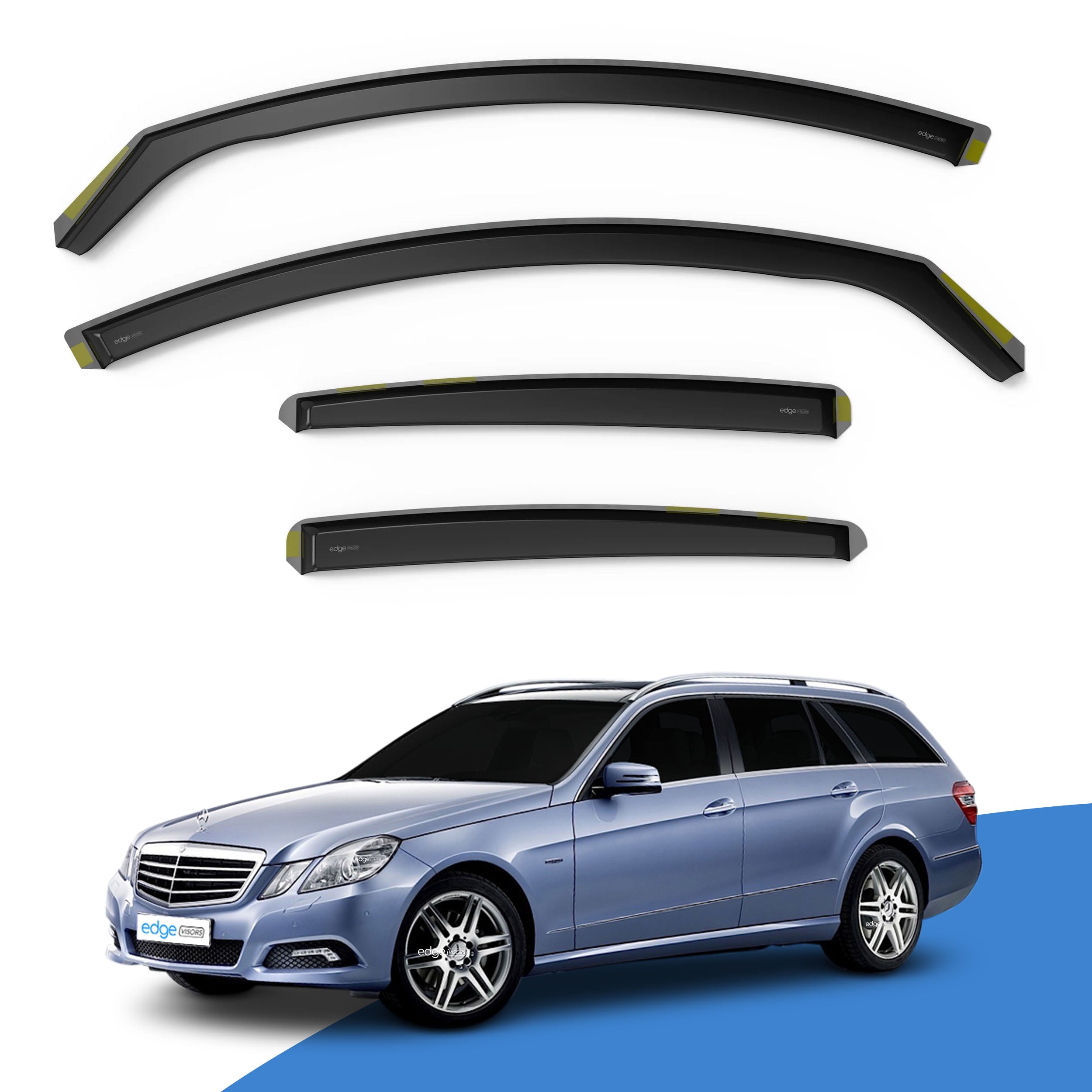 Mercedes E-Class W212 2009-2016 5 Door Estate Wind Deflectors 4pc