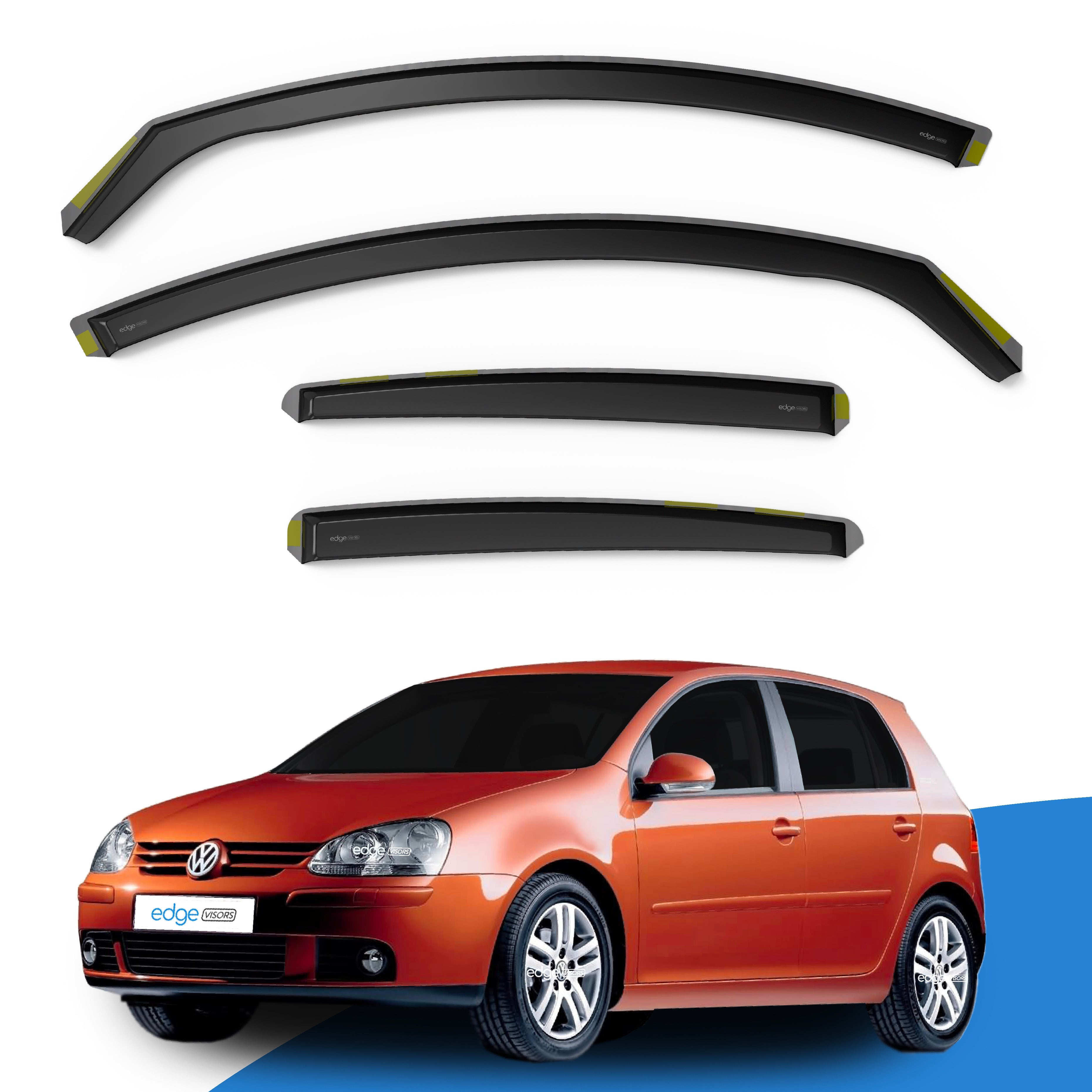 VW Golf MK5 2004-2009 5 Door Hatchback Wind Deflectors 4pc