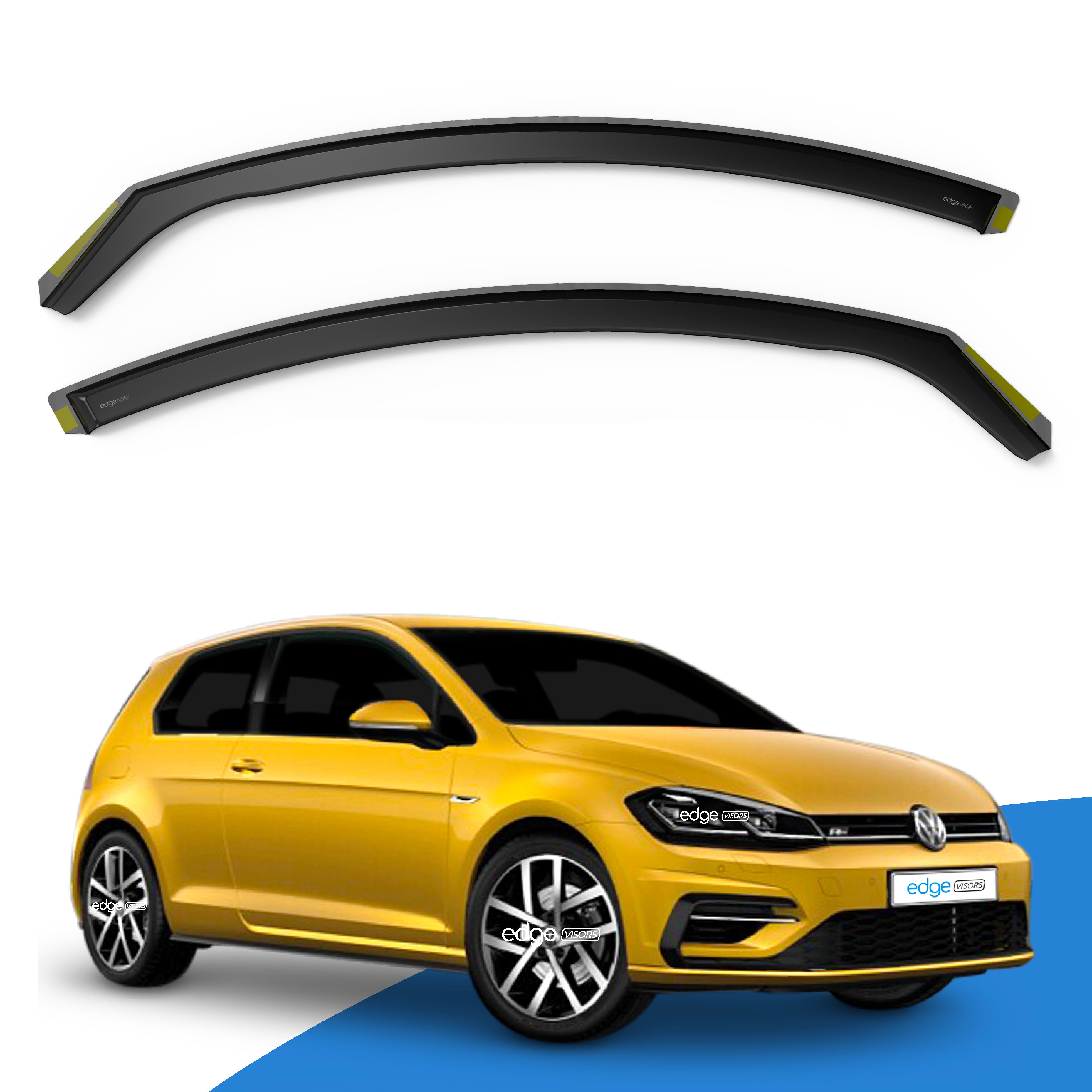 VW Golf MK7 2013-2019 3 Door Hatchback Wind Deflectors 2pc