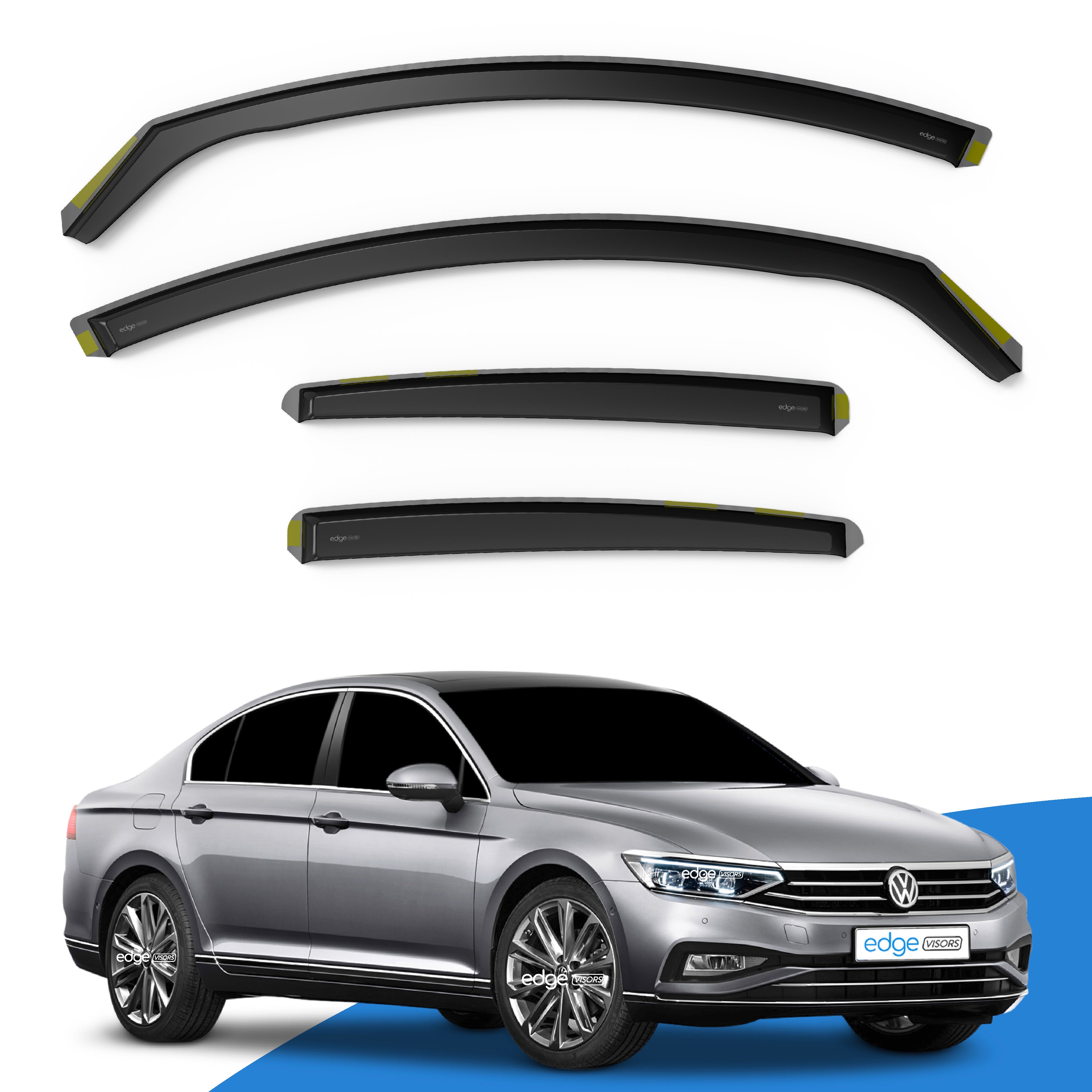 VW Passat B8 2014-2025 4 Door Saloon Wind Deflectors 4pc