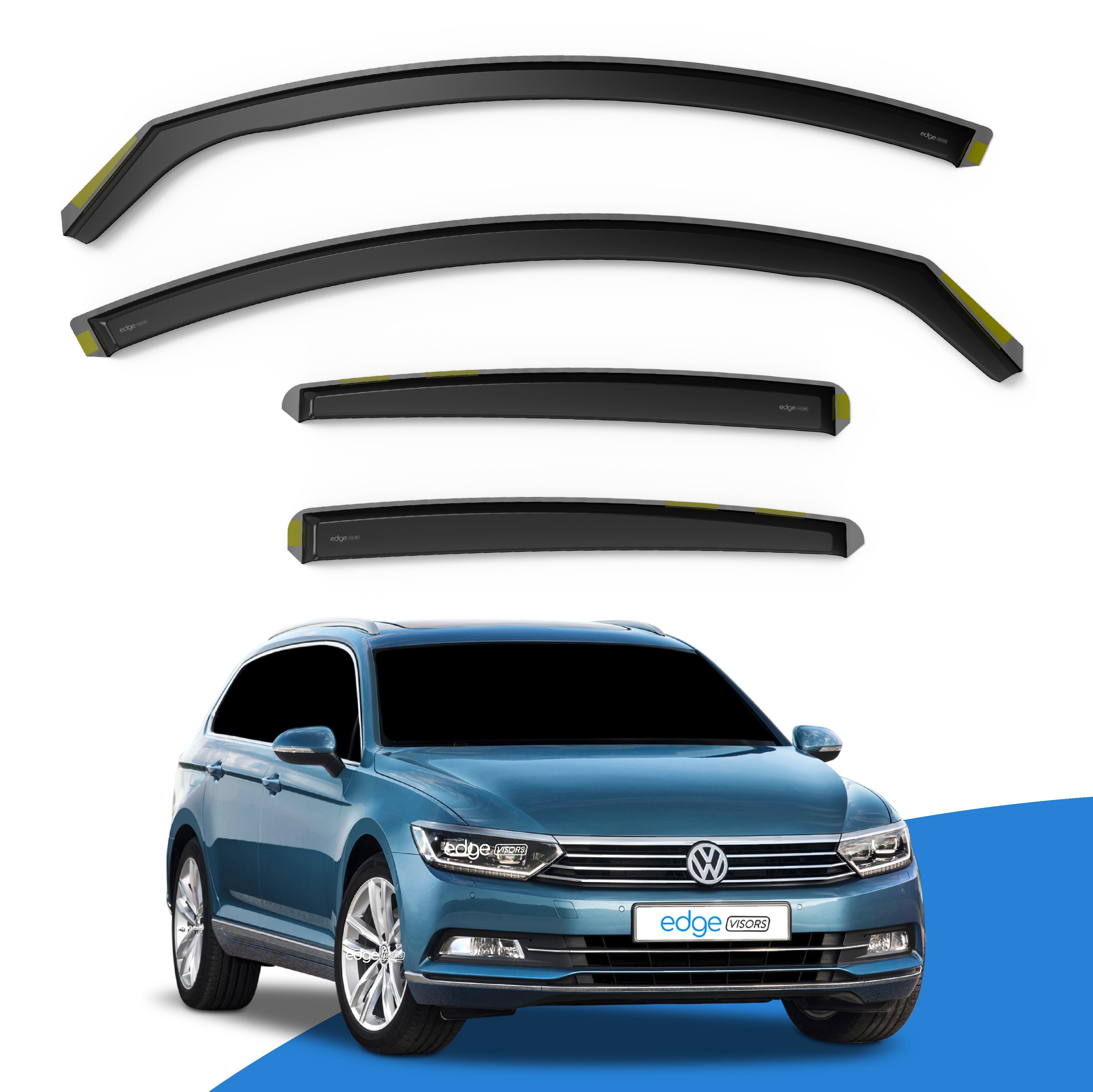 VW Passat B8 2014-2023 5 Door Estate All Track Wind Deflectors 4pc