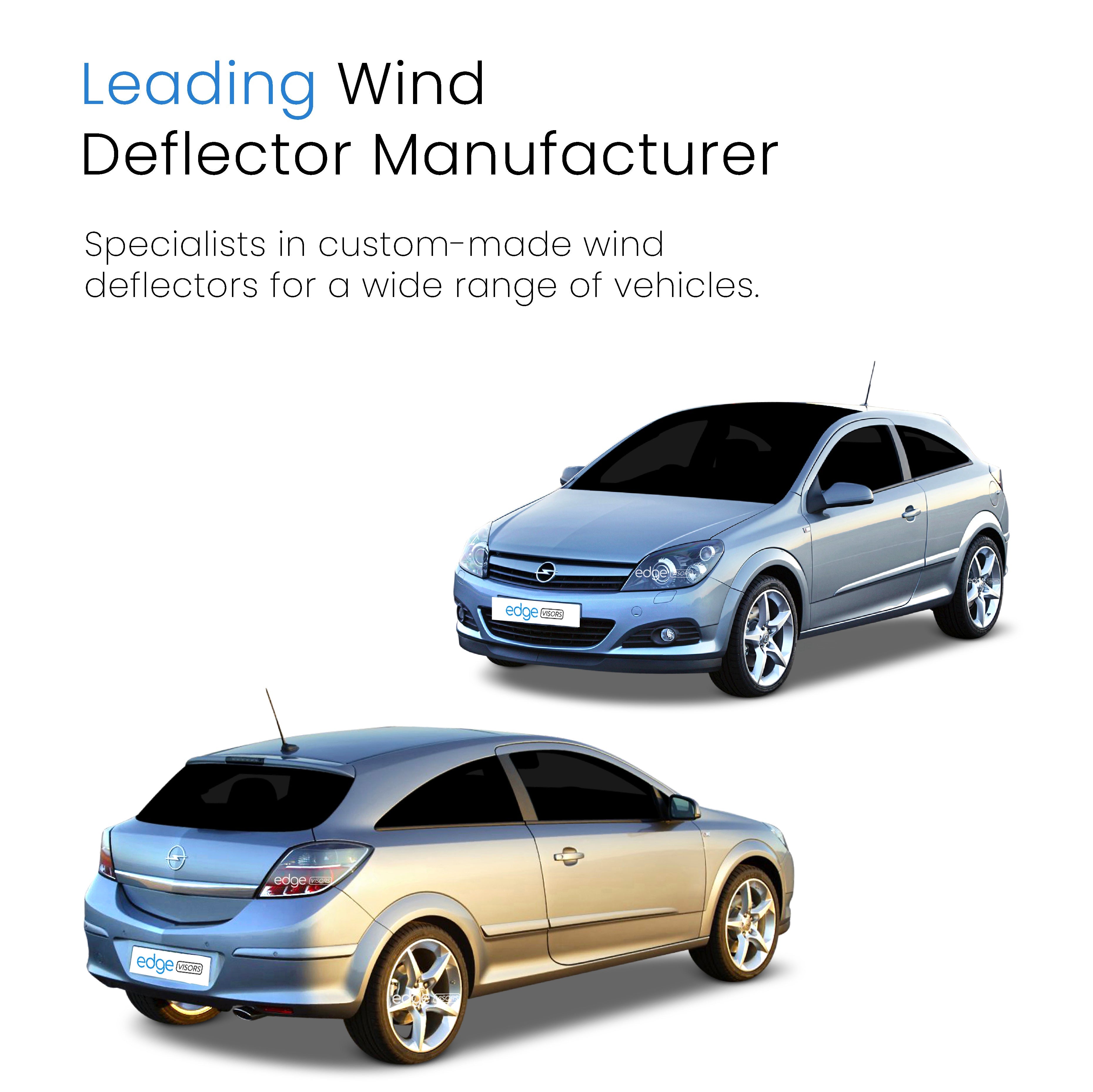 Vauxhall Astra H MK5 2005-2009 3 Door Hatchback Wind Deflectors 2pc