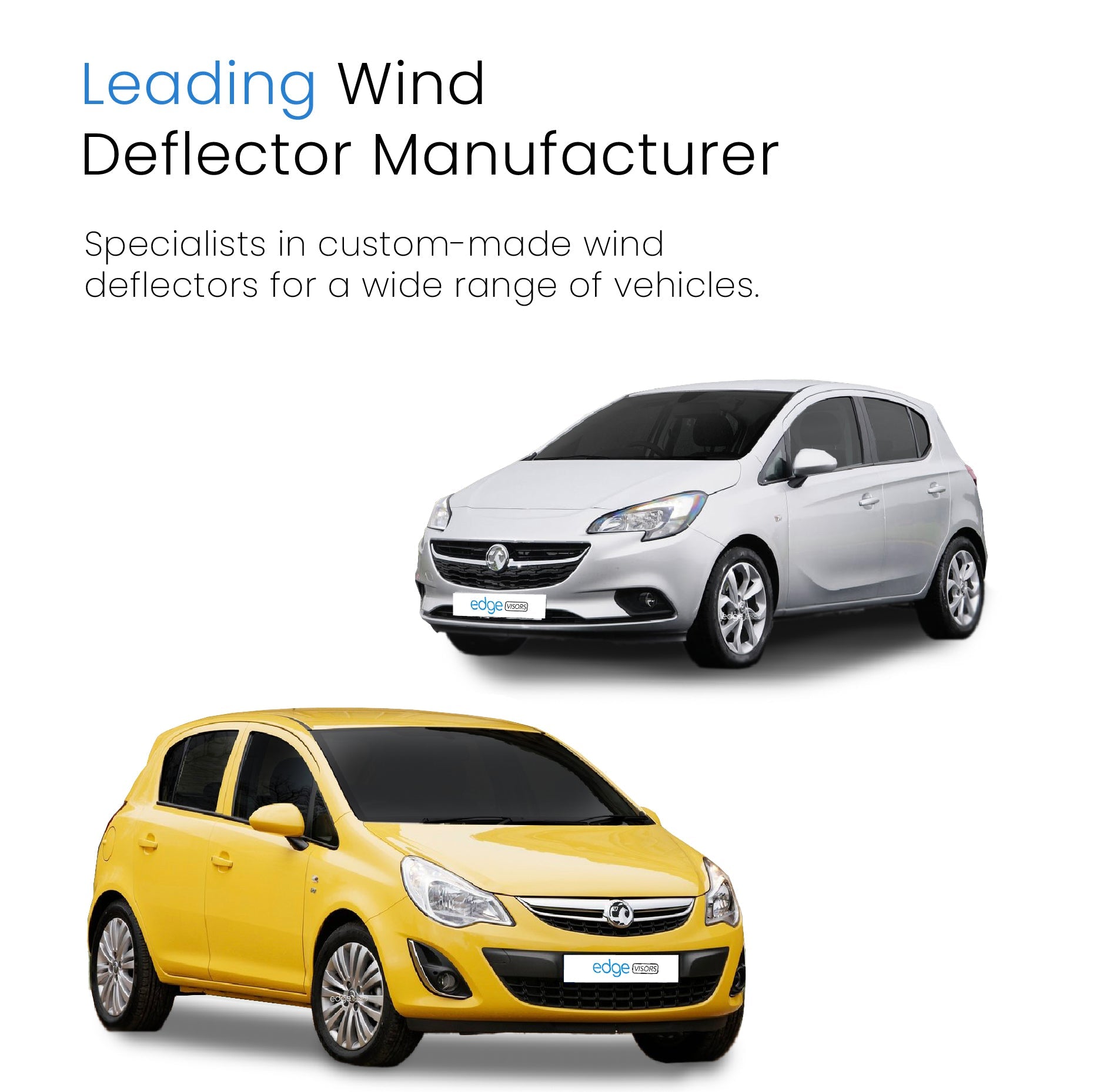 Vauxhall Corsa MK5 D E 2006-2019 5 Door Hatchback Wind Deflectors 4pc