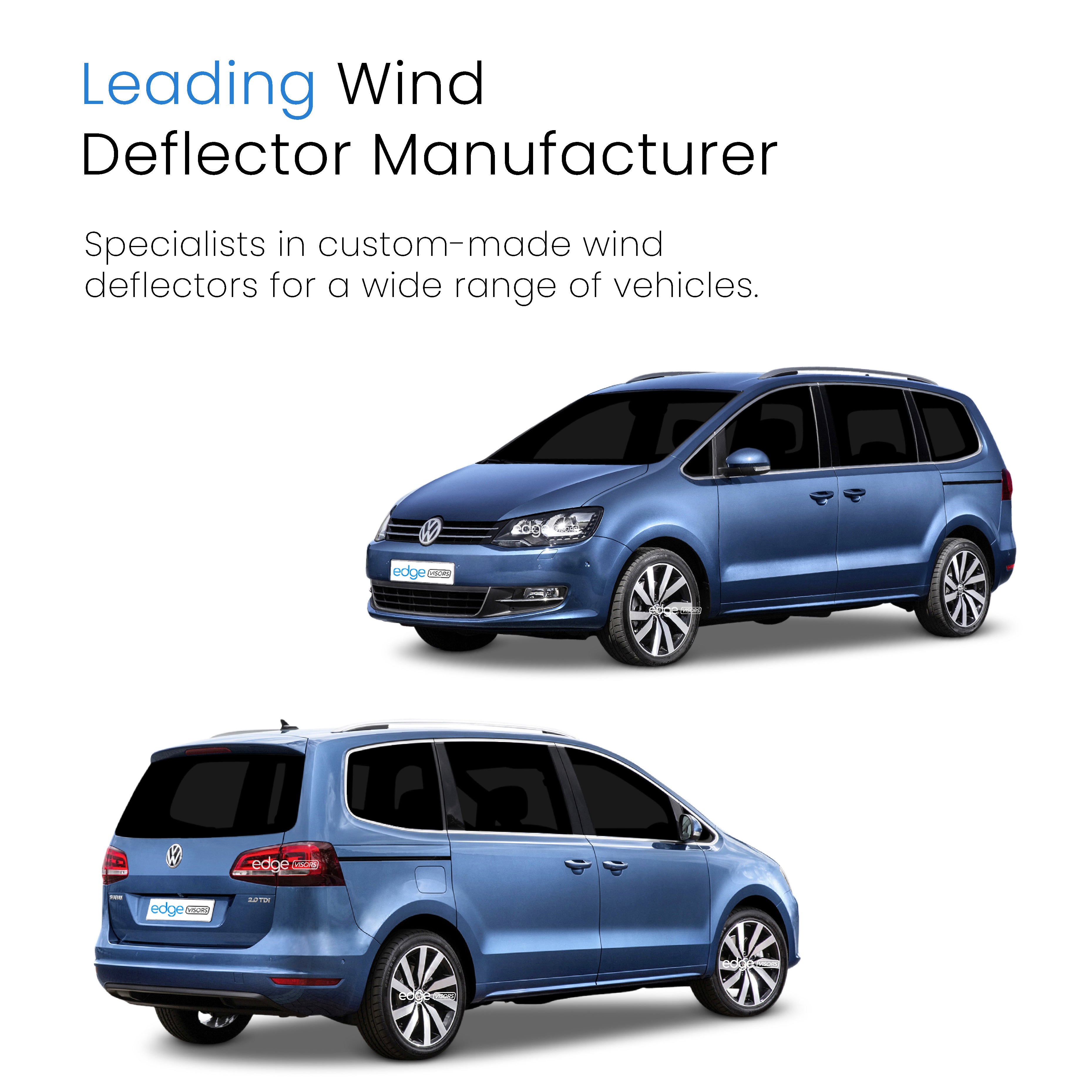 VW Sharan MK2 2010-onwards 5 Door MPV Wind Deflectors 4pc
