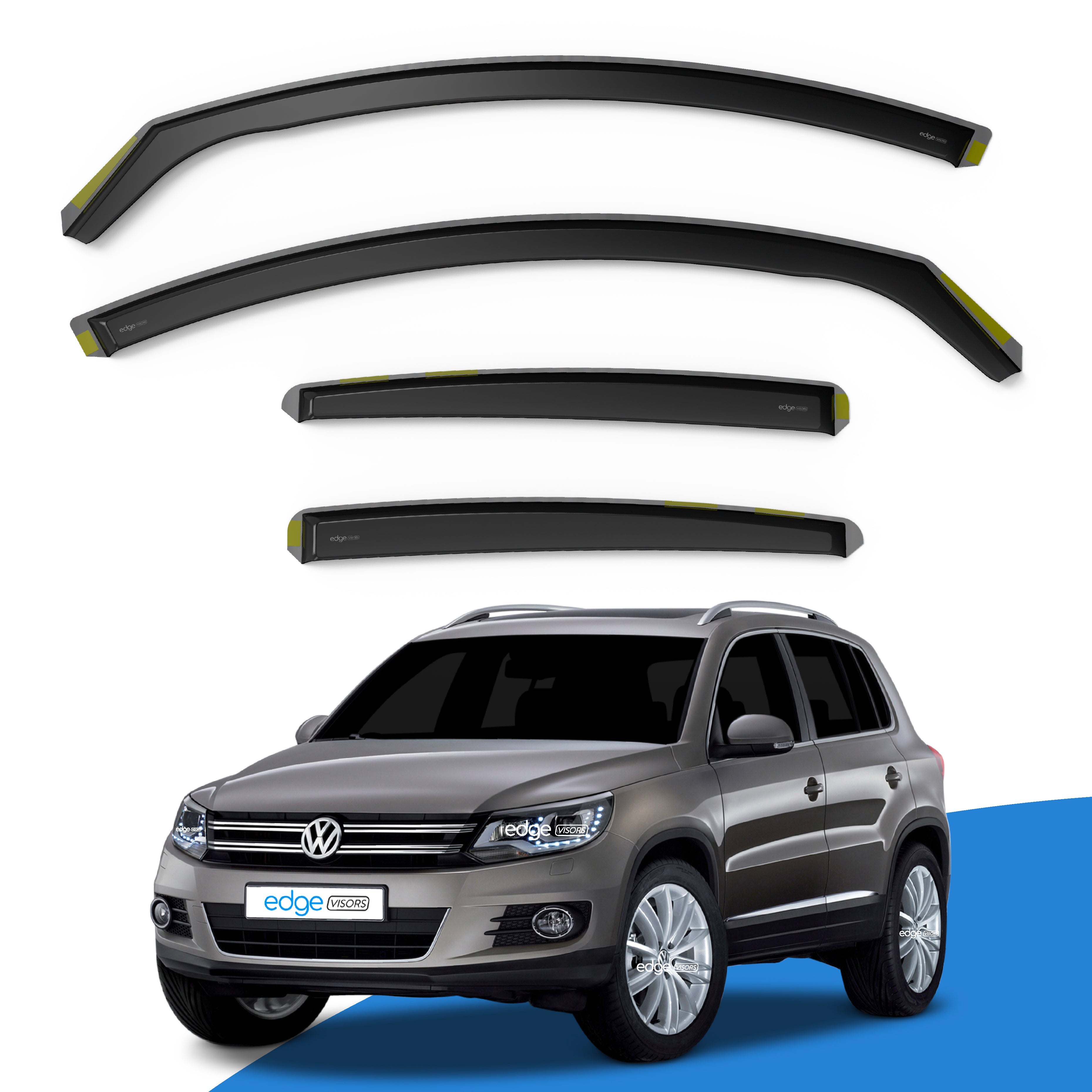 VW Tiguan MK1 2008-2016 5 Door SUV Wind Deflectors 4pc