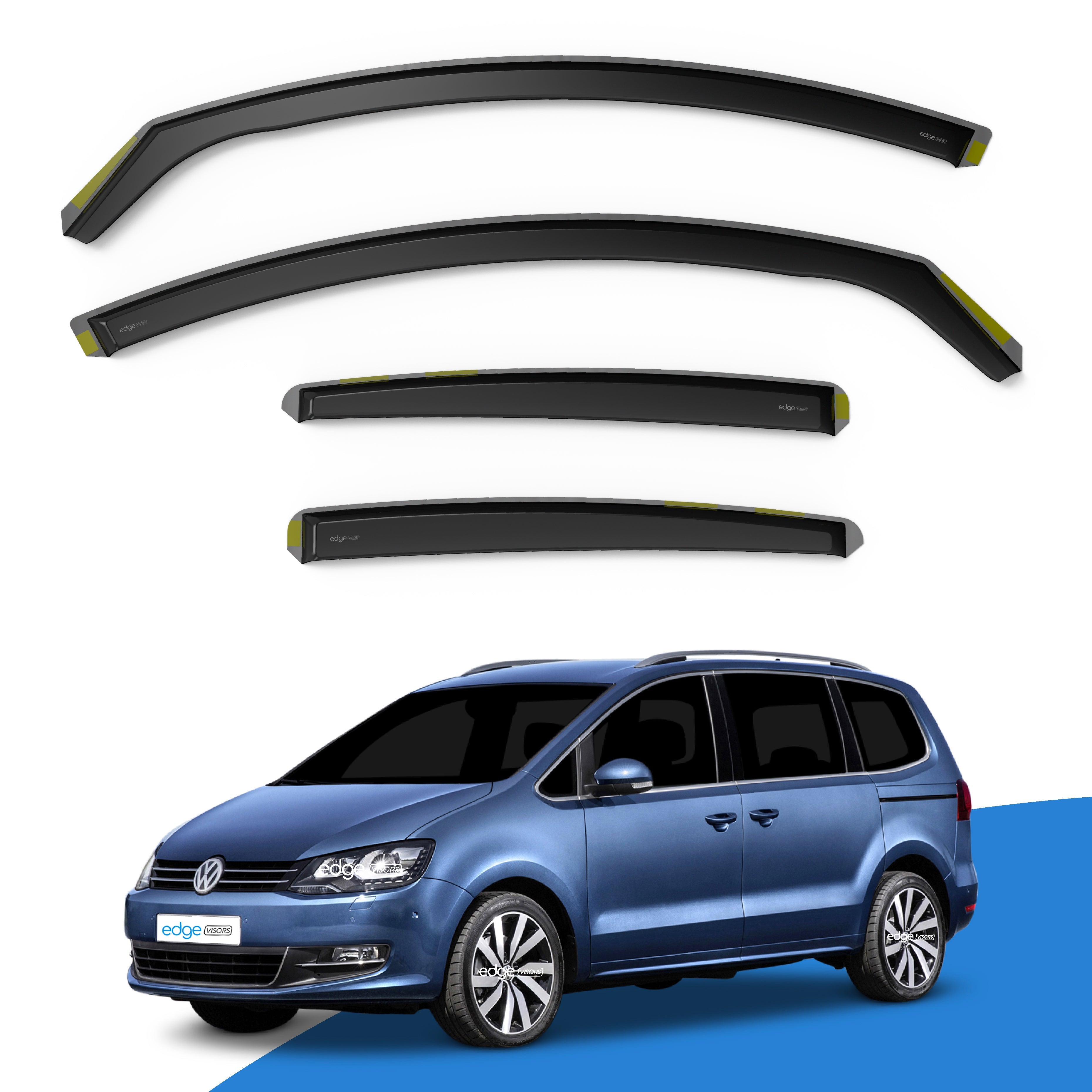 VW Sharan MK2 2010-2022 5 Door MPV Wind Deflectors 4pc