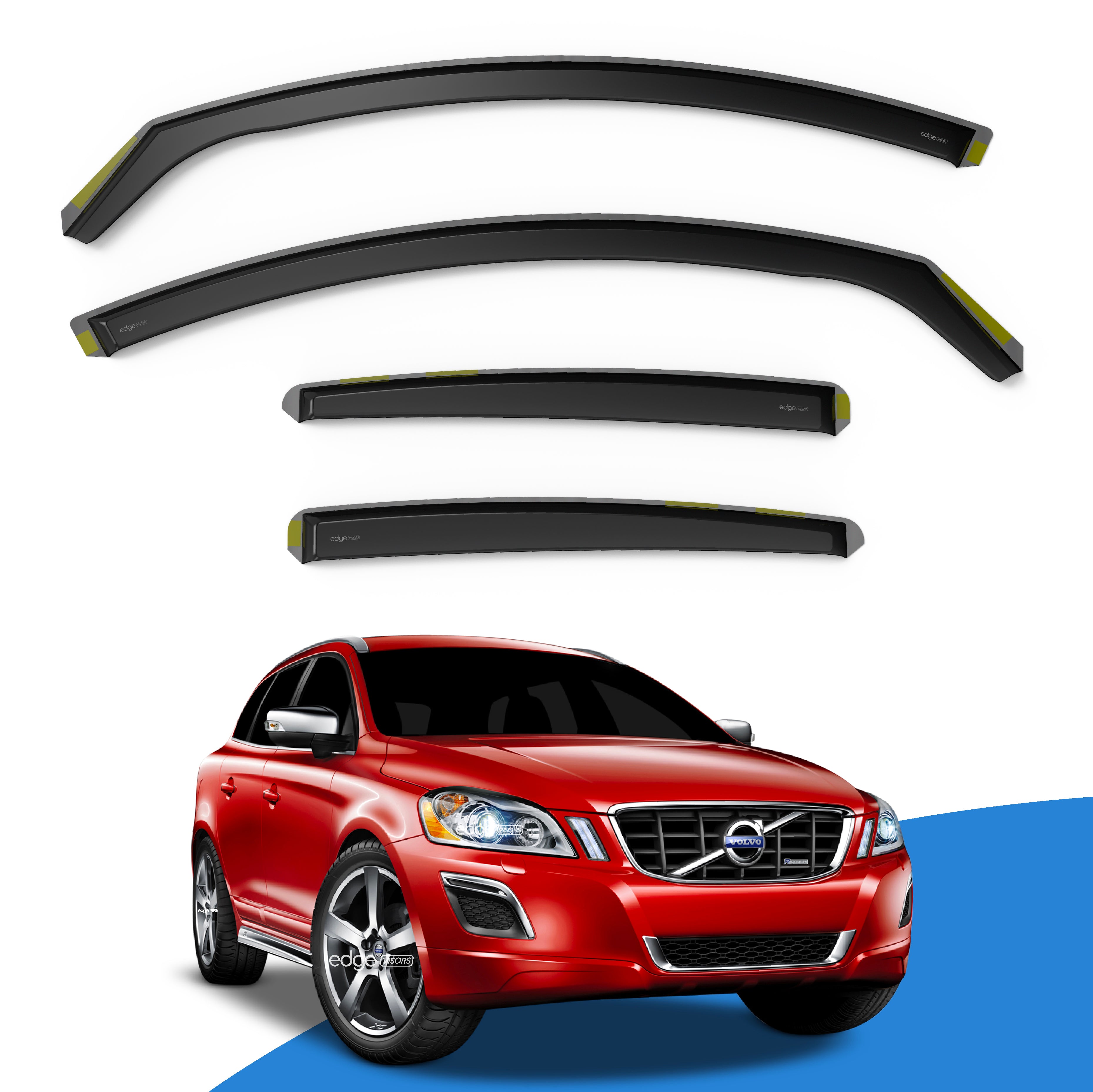 Volvo XC60 MK1 2008-2017 5 Door SUV Wind Deflectors 4pc