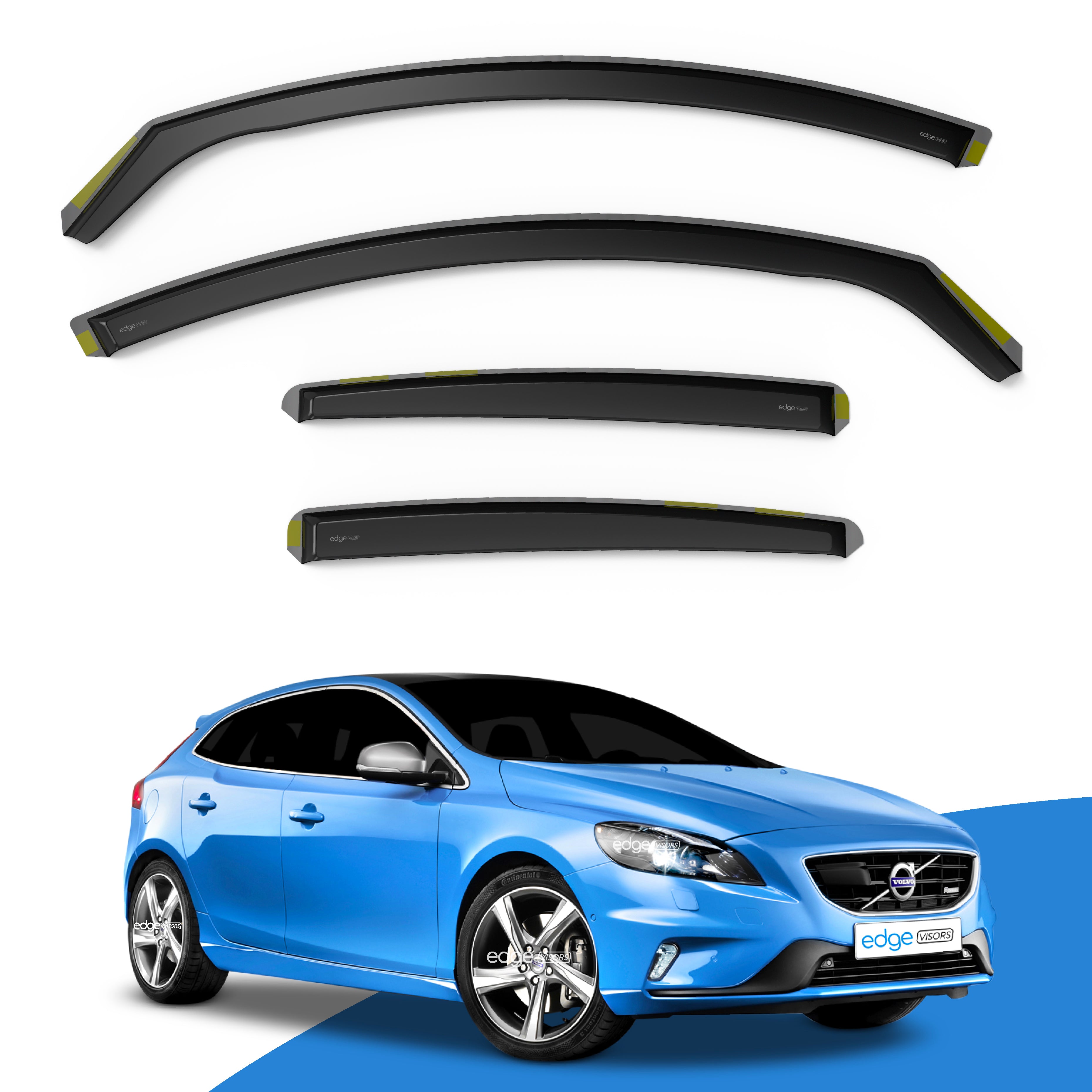 Volvo V40 MK2 2012-2019 5 Door Hatchback Wind Deflectors 4pc