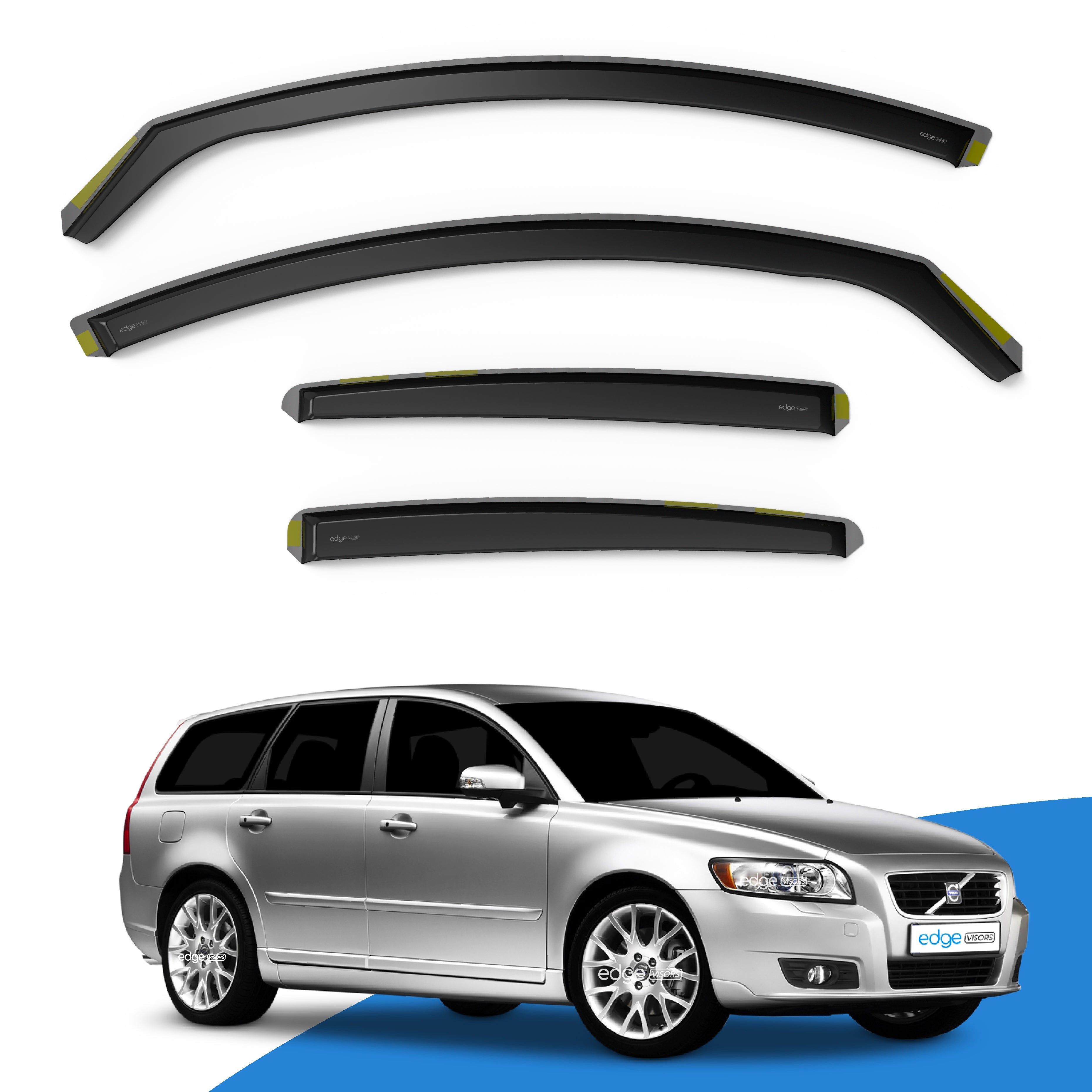 Volvo V50 MK1 2004-2012 5 Door Estate Wind Deflectors 4pc