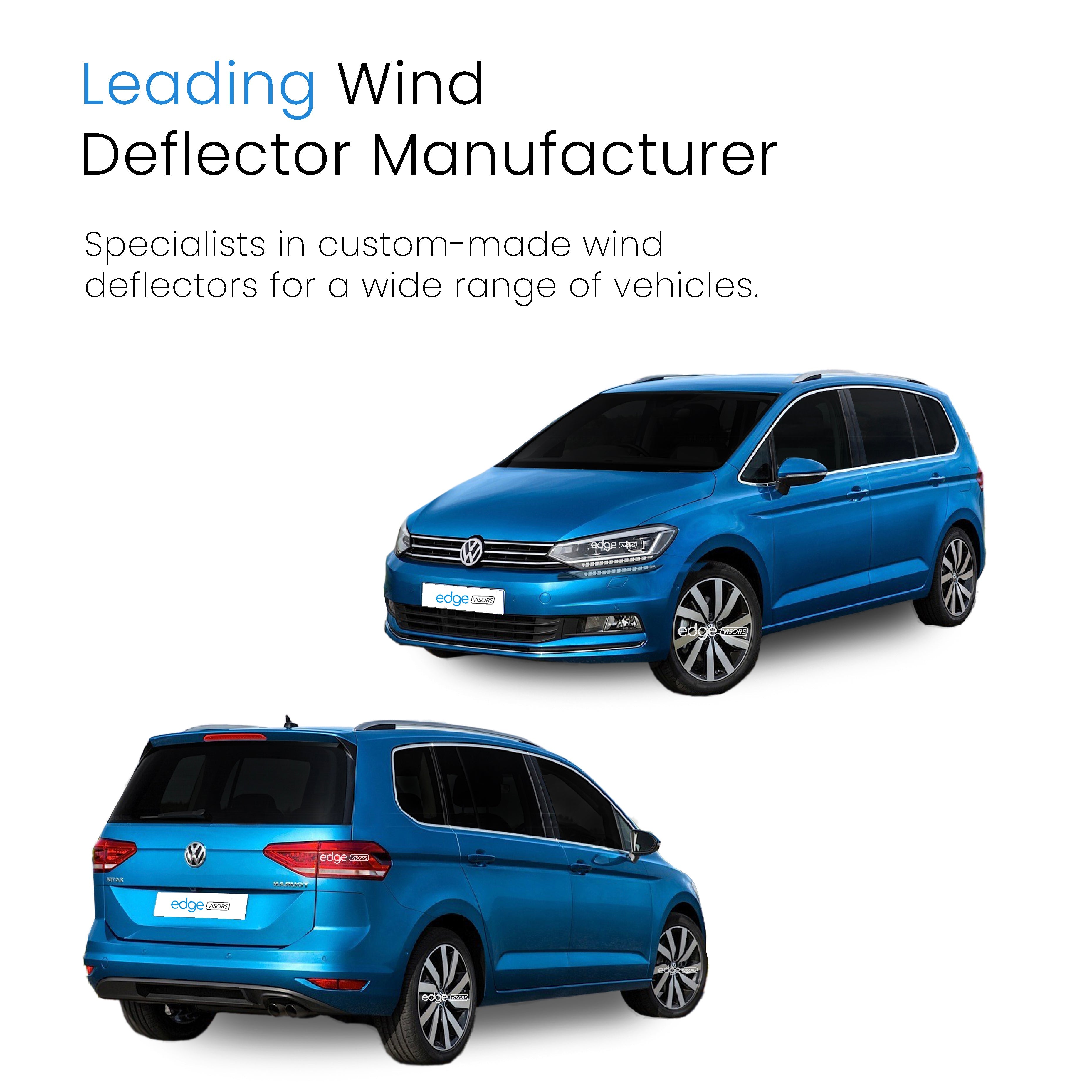 VW Touran MK3 2016-Onwards 5 Door MPV Wind Deflectors 4pc
