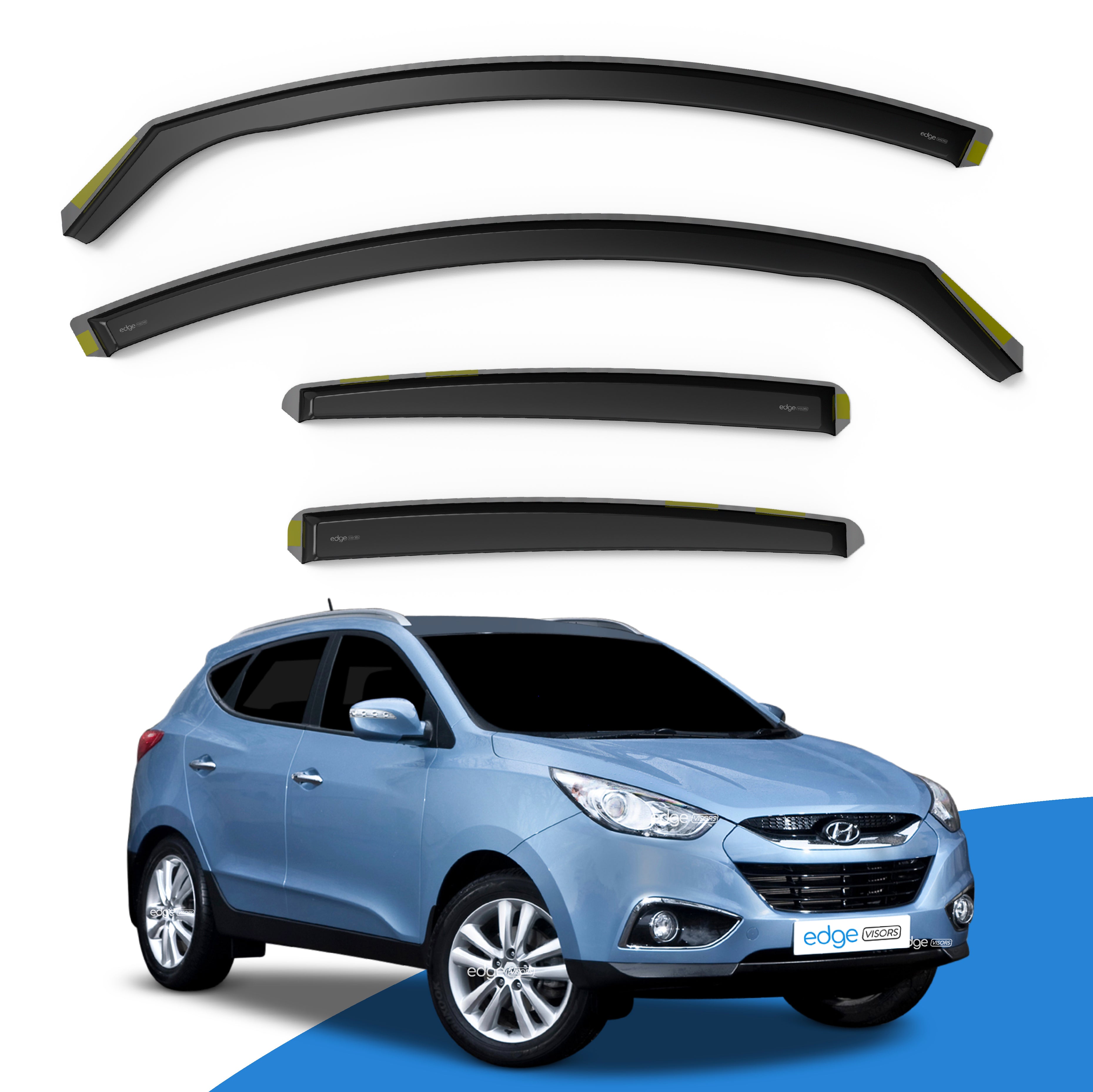 Hyundai ix35 2010-2015 5 Door SUV Wind Deflectors 4pc