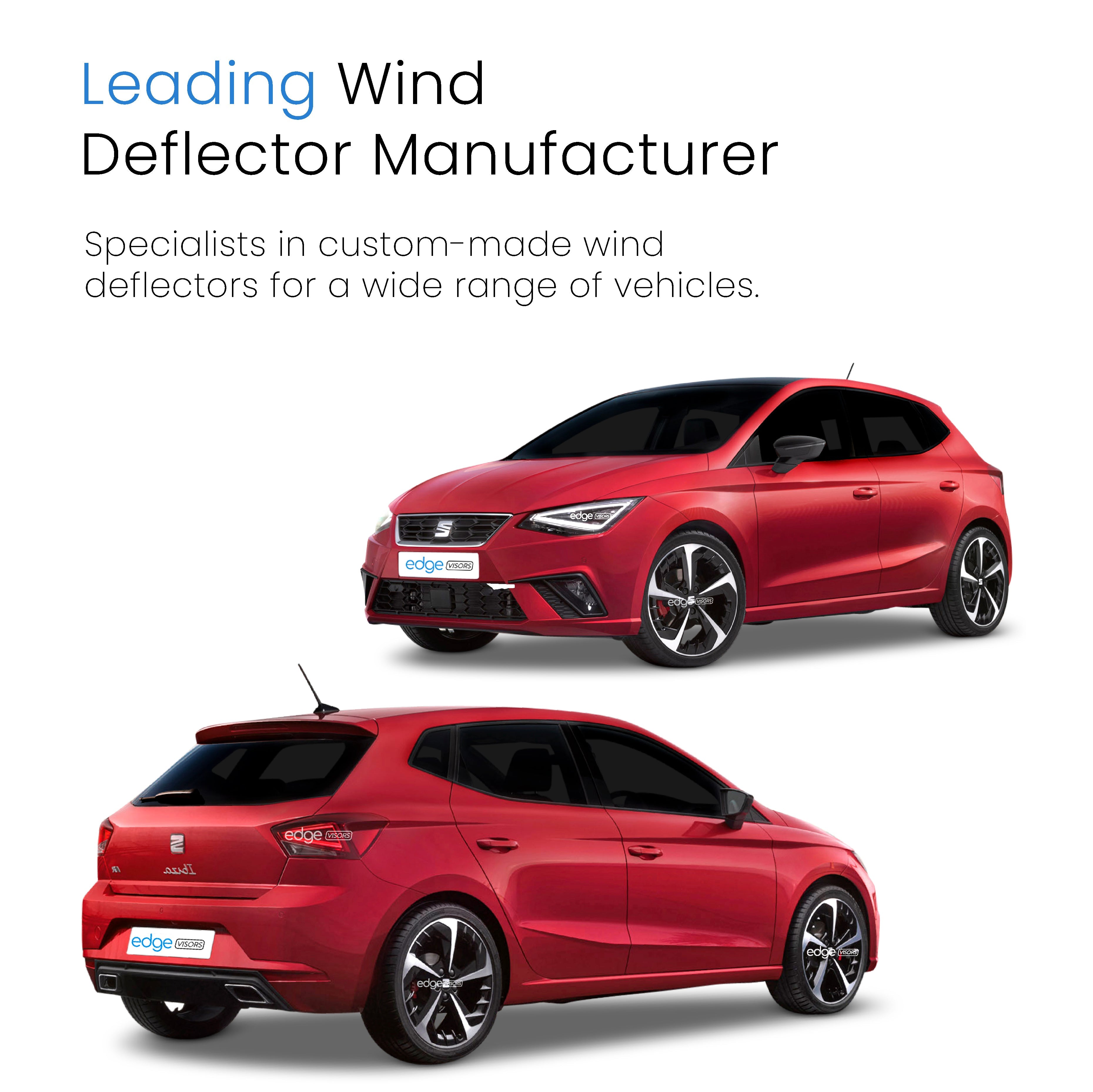 Seat Ibiza MK5 KJ 2017-Onwards 5 Door Hatchback Wind Deflectors 4pc