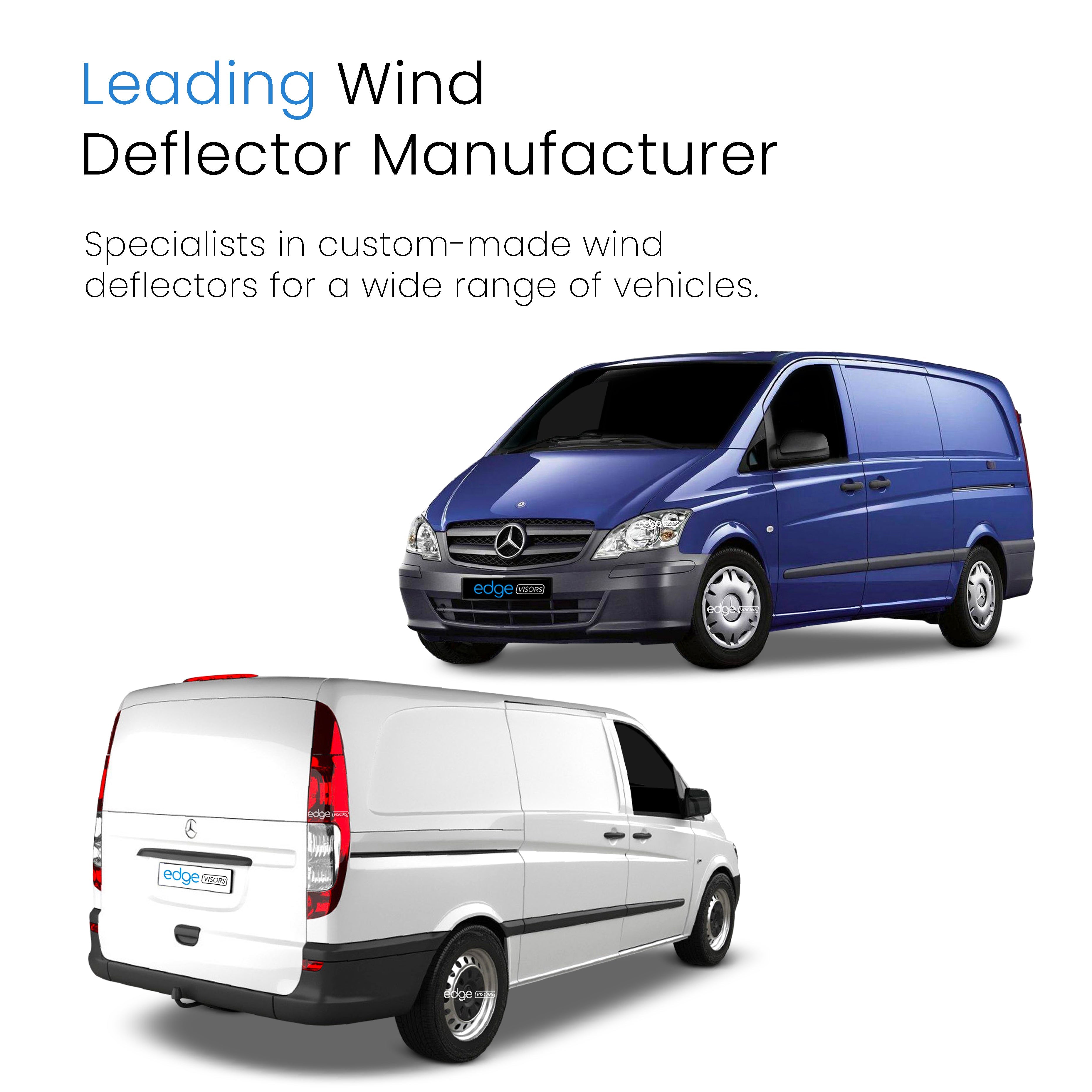 Mercedes Vito Viano W639 2003-2014 5 Door MPV Wind Deflectors 2pc