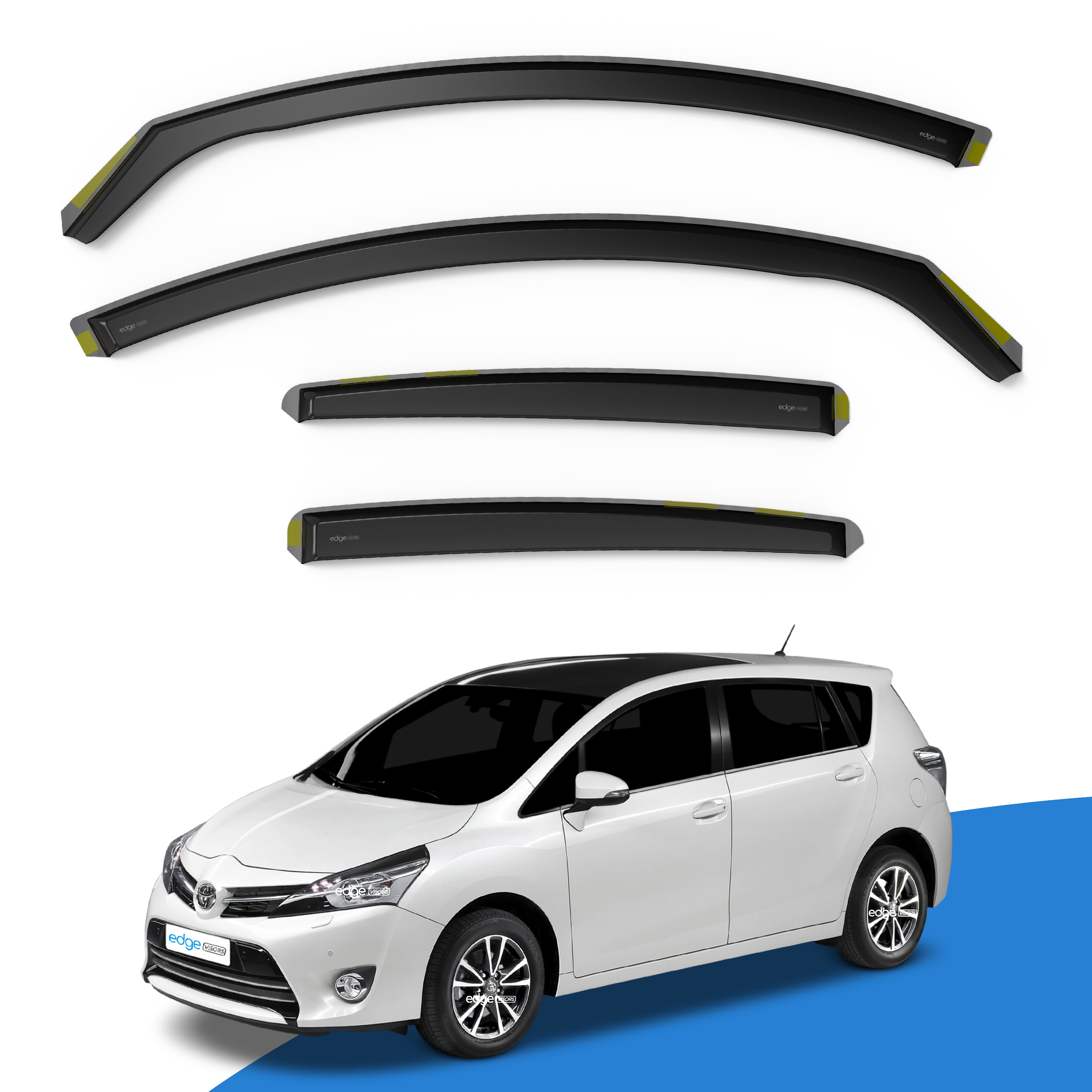 Toyota Verso 2009-2018 5 Door SUV Wind Deflectors 4pc