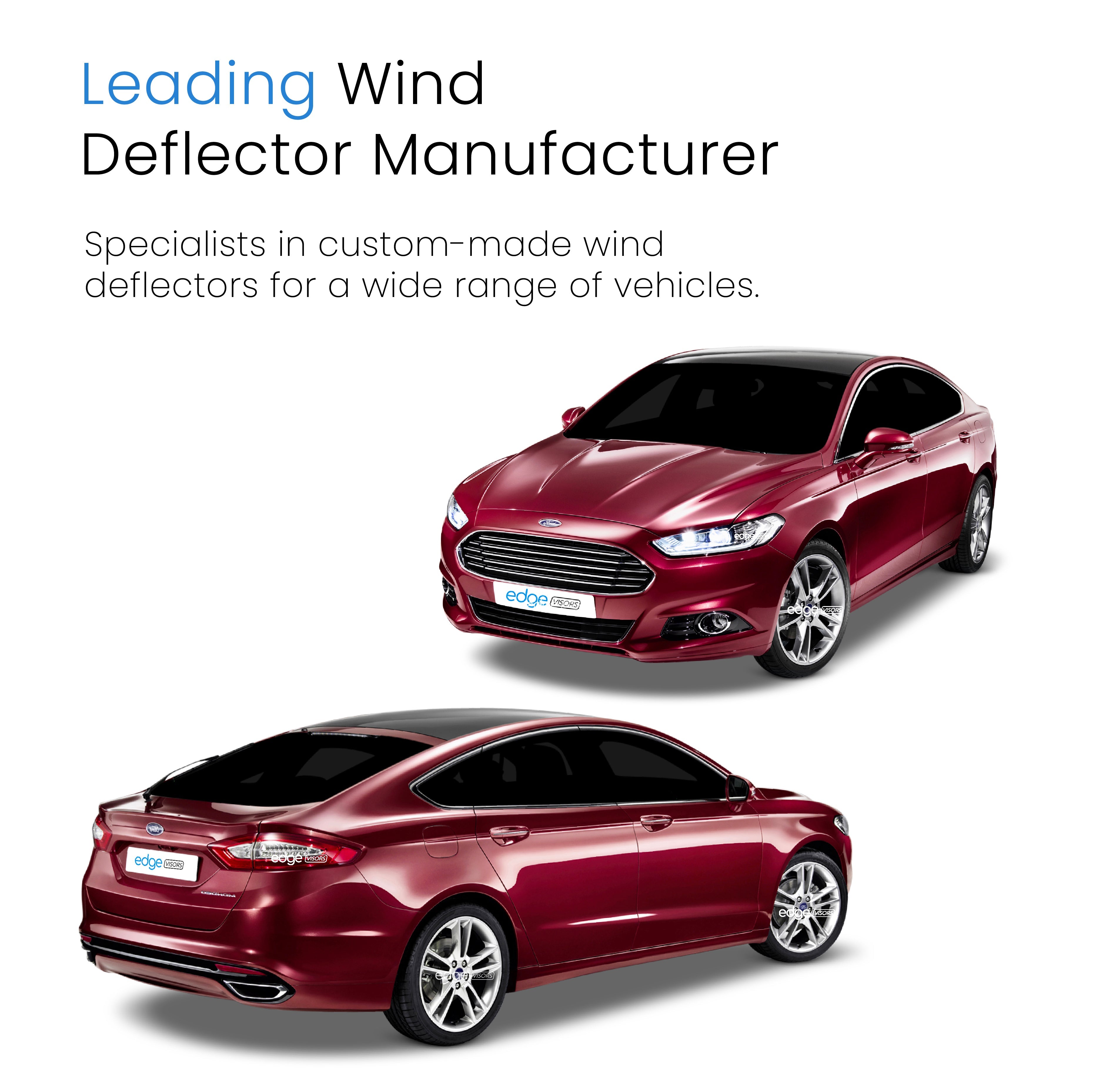 Ford Mondeo MK5 2015-2022 5 Door Hatchback Wind Deflectors 4pc