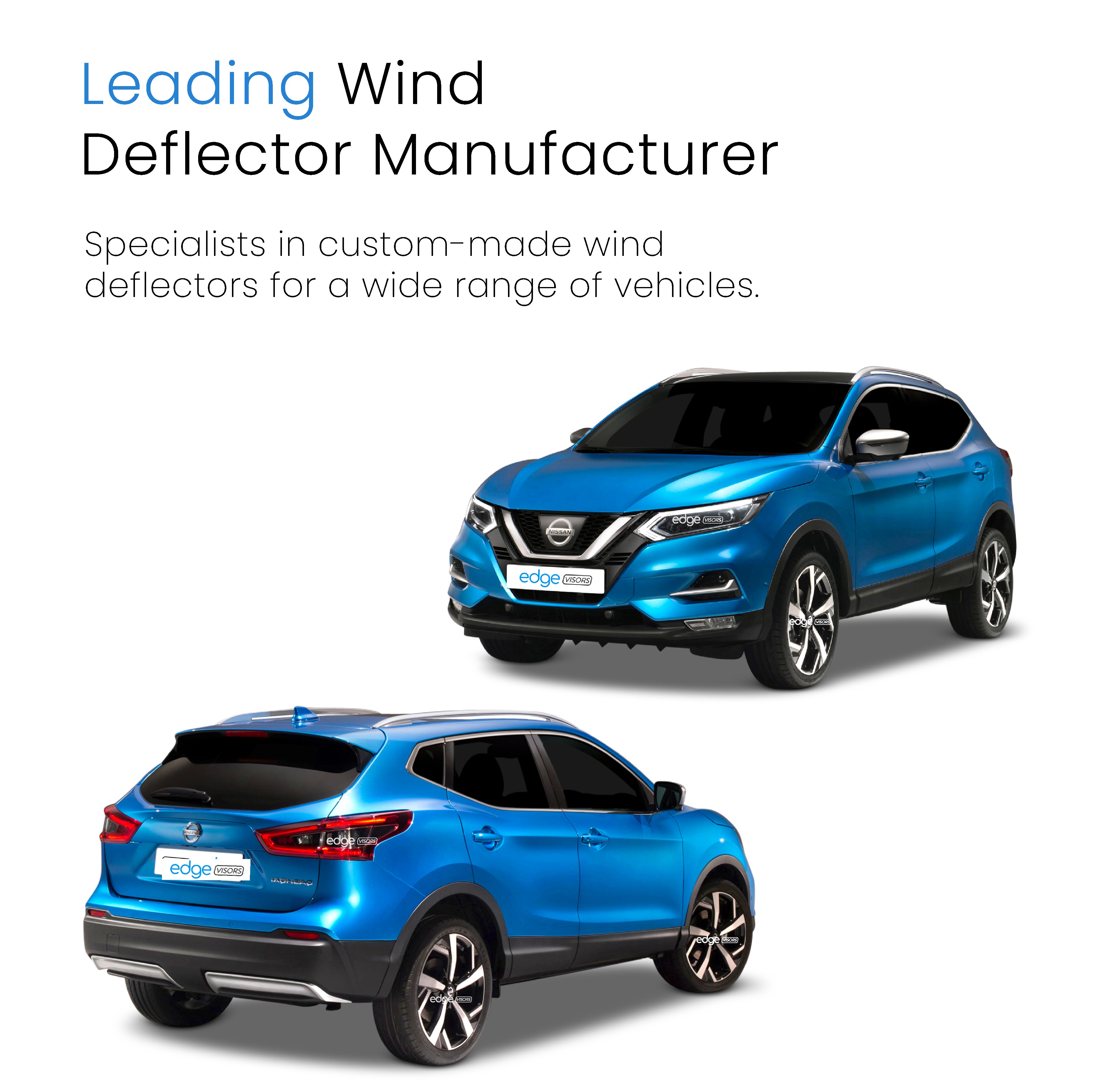Nissan Qashqai MK2 2014-2021 5 Door SUV Wind Deflectors 4pc
