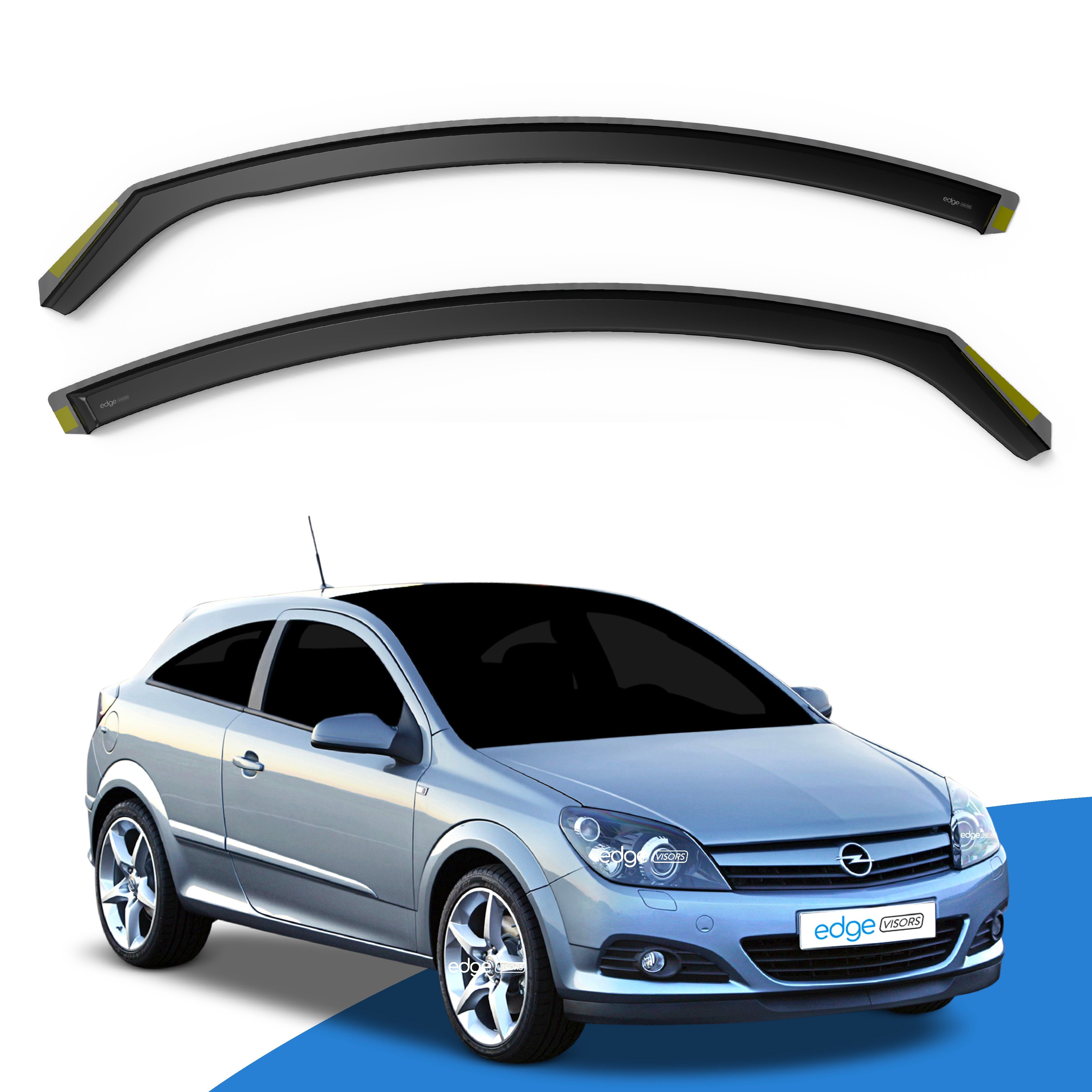 Vauxhall Astra H MK5 2005-2009 3 Door Hatchback Wind Deflectors 2pc