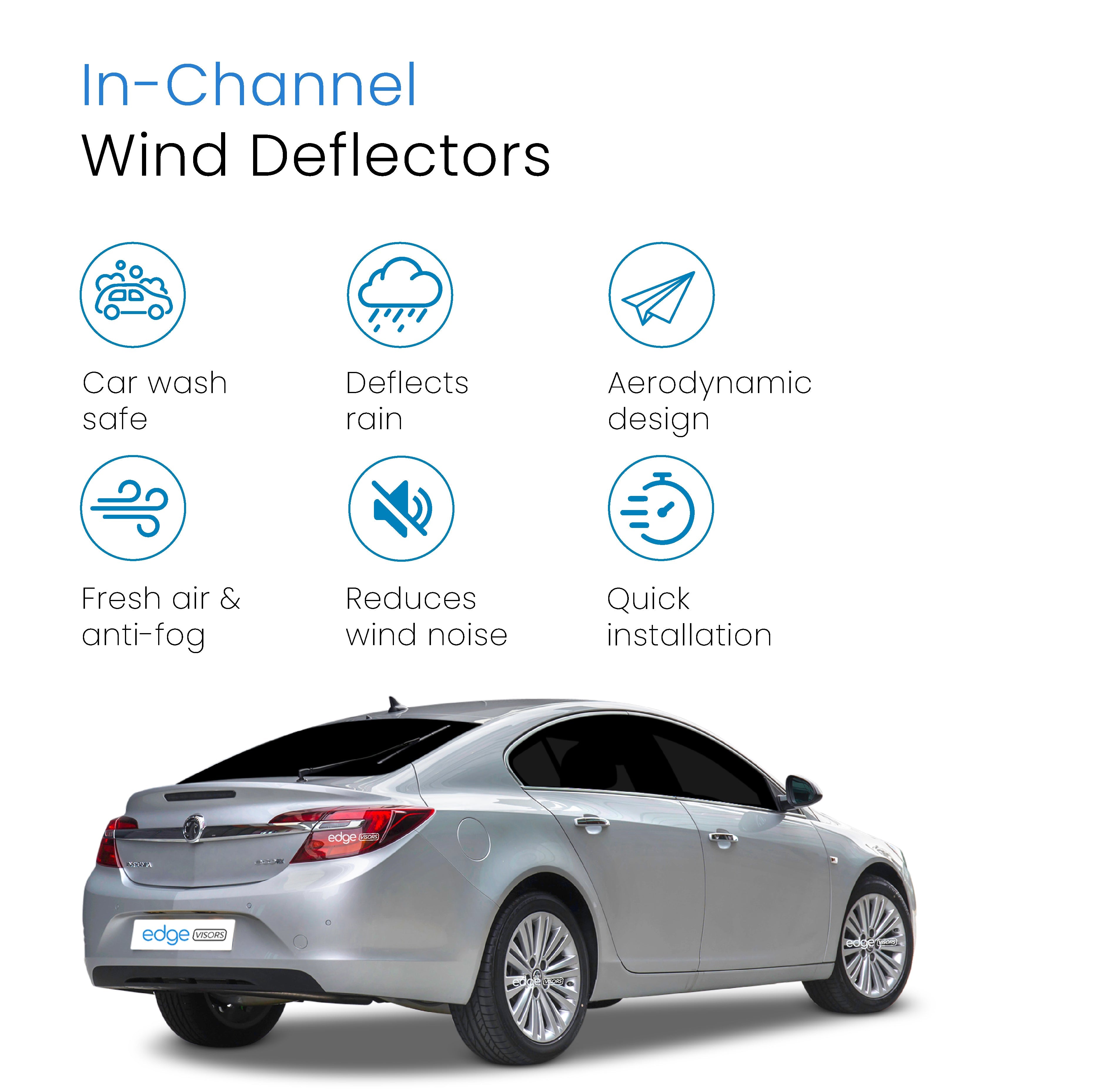 Vauxhall Insignia MK1 2009-2017 5 Door Hatchback Wind Deflectors 4pc