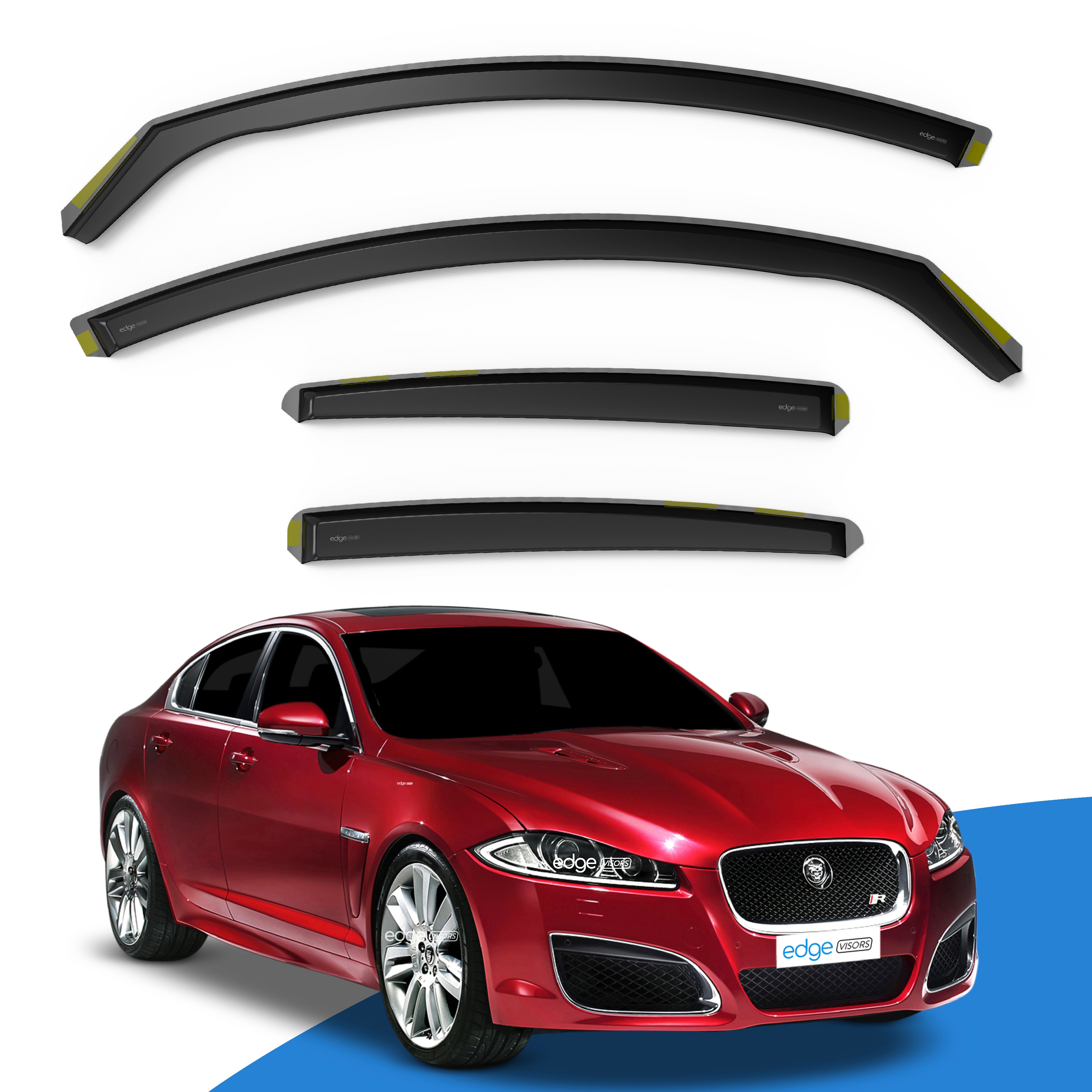 Jaguar XF X250 MK1 2007-2015 4 Door Saloon Wind Deflectors 4pc