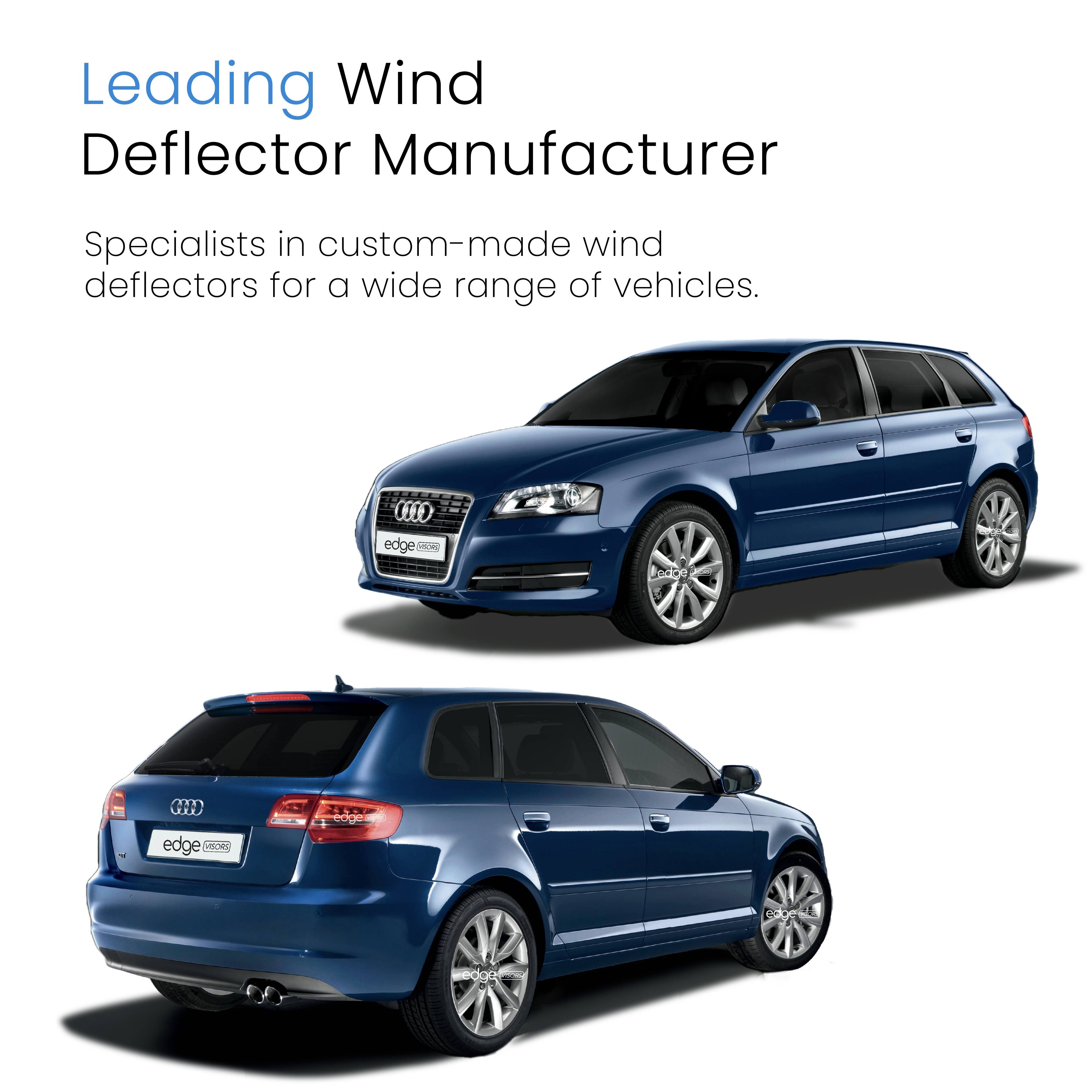 Audi A3 MK2 2003-2012 5 Door Sportback Hatchback Wind Deflectors 4pc